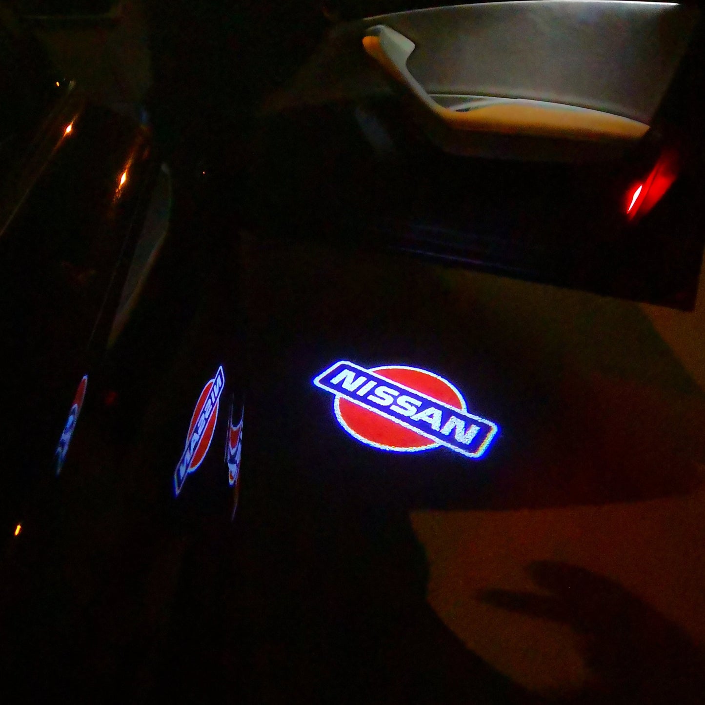 NISSAN PROJECTOT LIGHTS Nr.14(quantity 1 = 2 Logo Films /2 door lights)