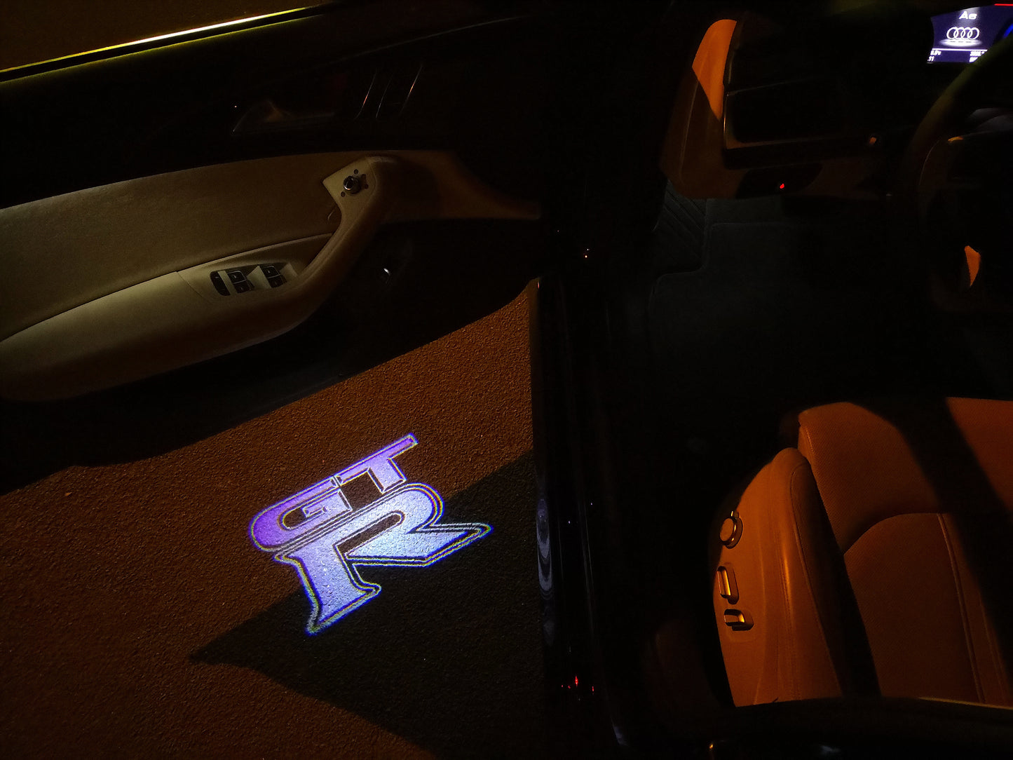 GTR-R35 LOGO PROJECTOT LIGHTS Nr.05 (quantity 1 = 2 Logo Films /2 door lights)