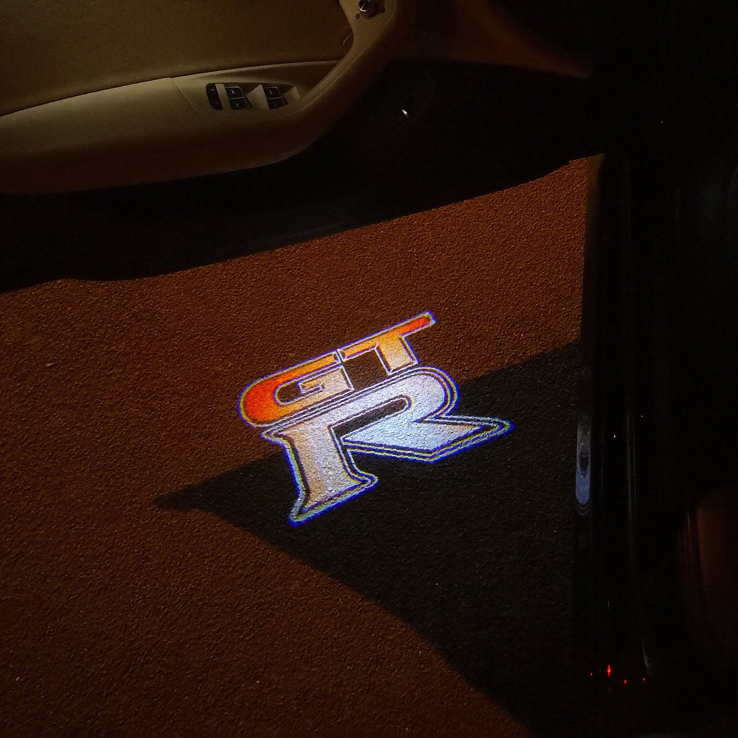 GTR-R35 LOGO PROJECTOT LIGHTS Nr.06 (quantity 1 = 2 Logo Films /2 door lights)