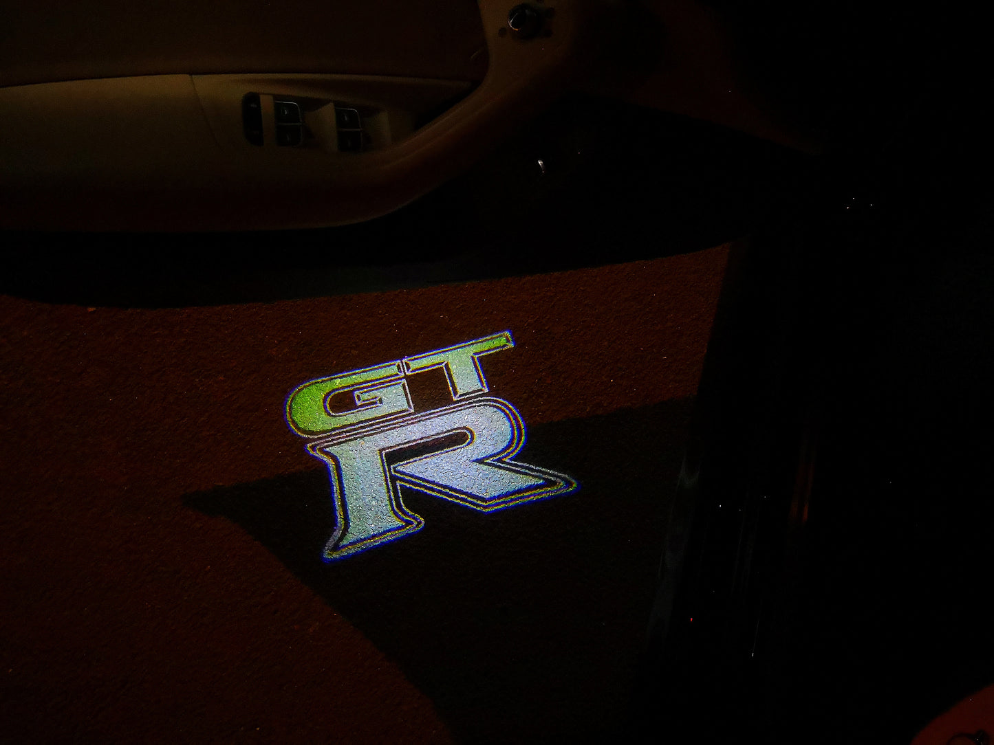 GTR-R35 LOGO PROJECTOT LIGHTS Nr.07 (quantity 1 = 2 Logo Films /2 door lights)