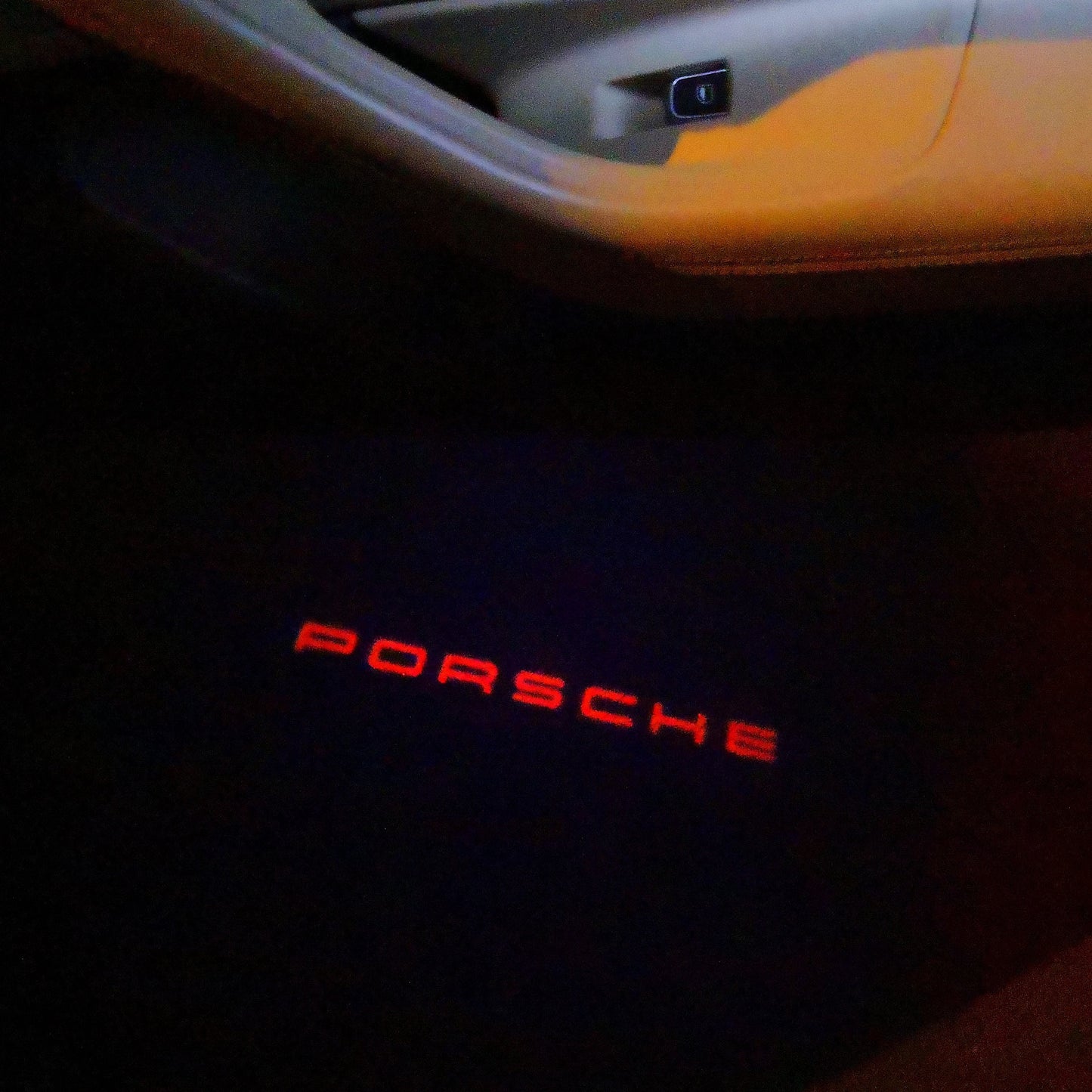 PORSCHE Original LOGO PROJECTOT LIGHTS Nr.31 (quantity 1 = 2 Logo Film / 2 door lights)