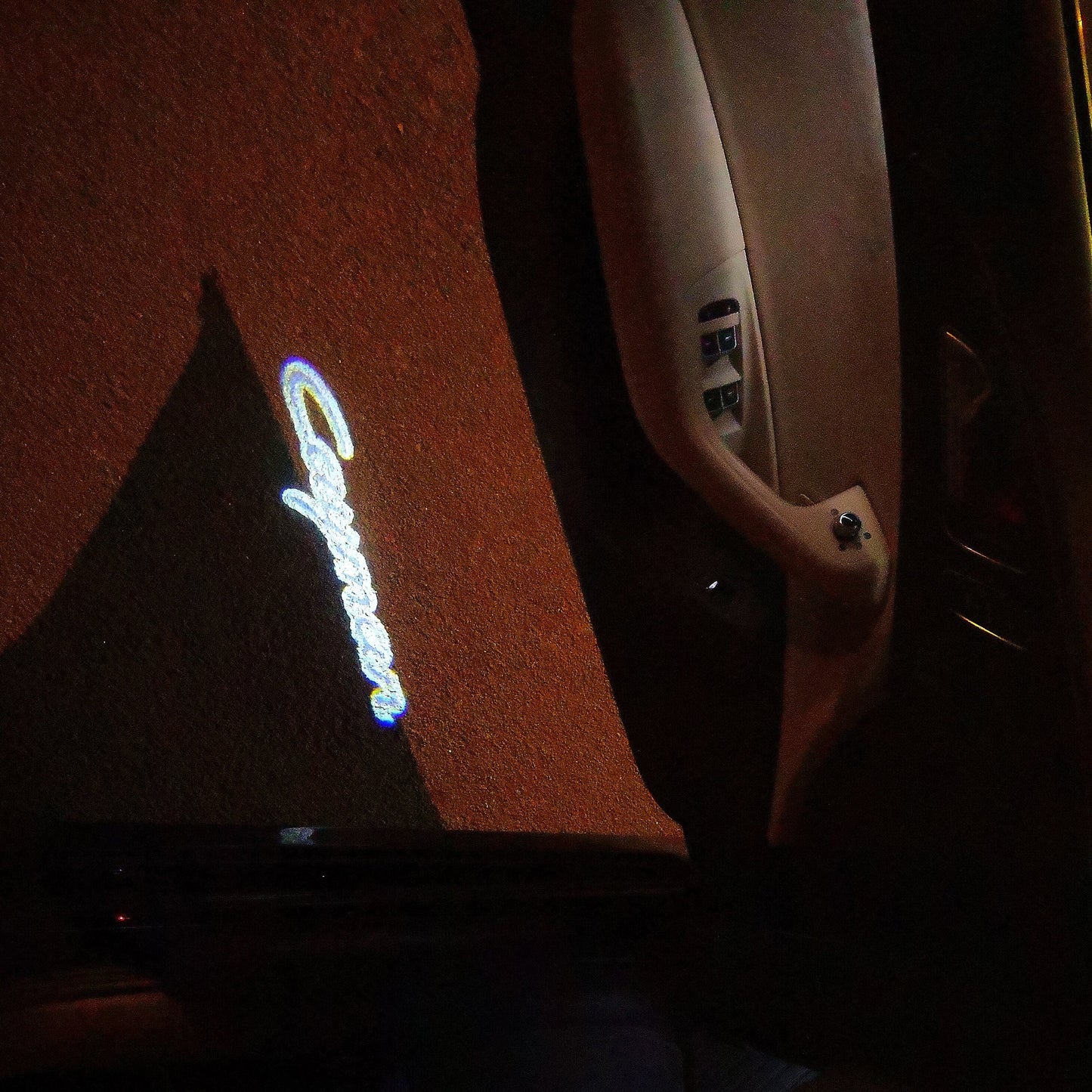 PORSCHE Cayenne LOGO PROJECTOT LIGHTS Nr.09 (quantity 1 = 2 Logo Film / 2 door lights)