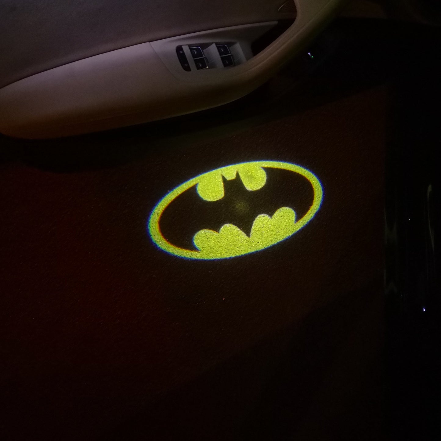 Batman Logo door lights Nr.209 (quantity 1 = 2 Logo Films /2 door lights)DC Heroes Logo