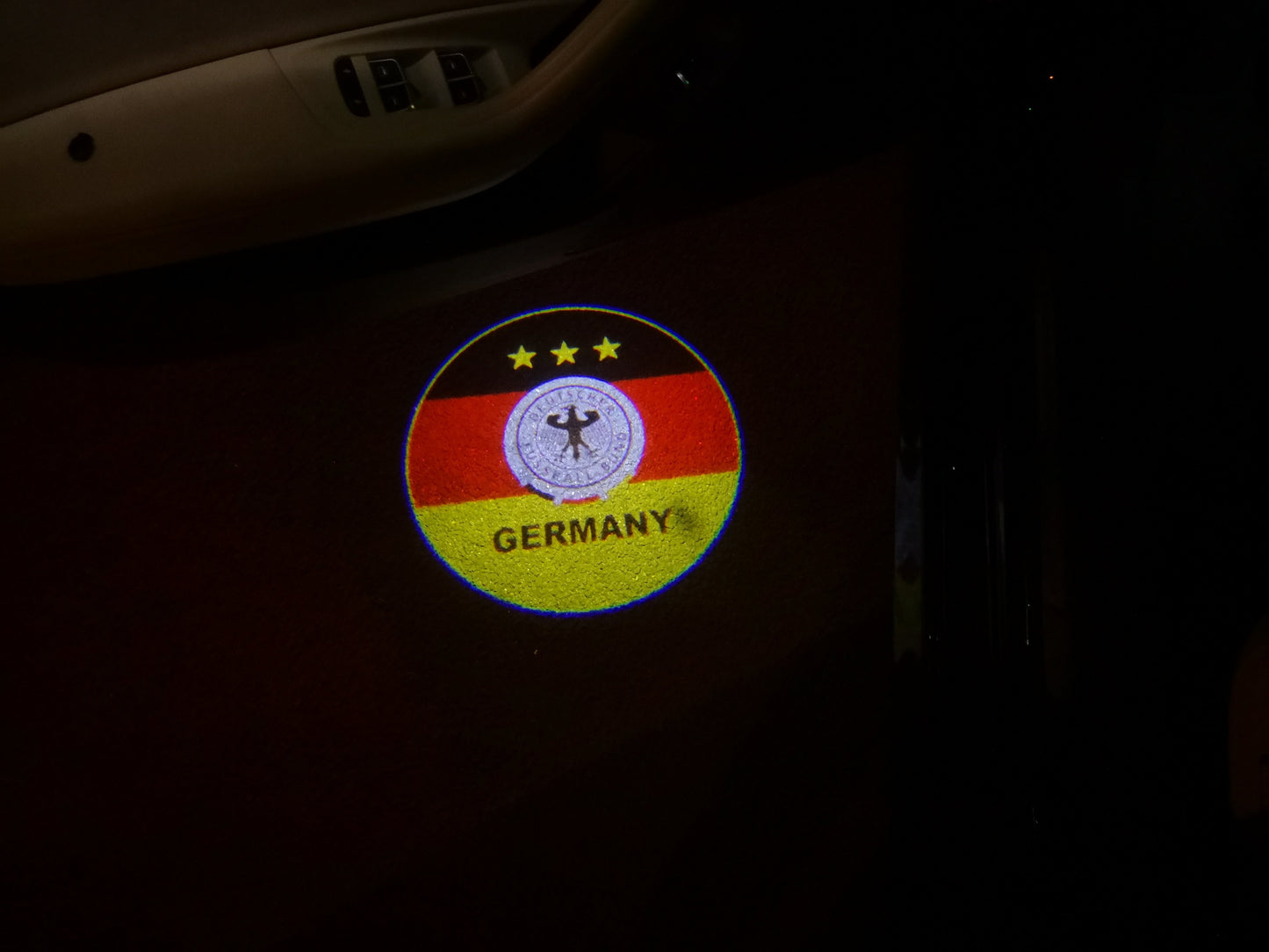 Football CLUB GERMANY Logo door lights Nr.255 (quantity 1 = 2 Logo Films /2 door lights)
