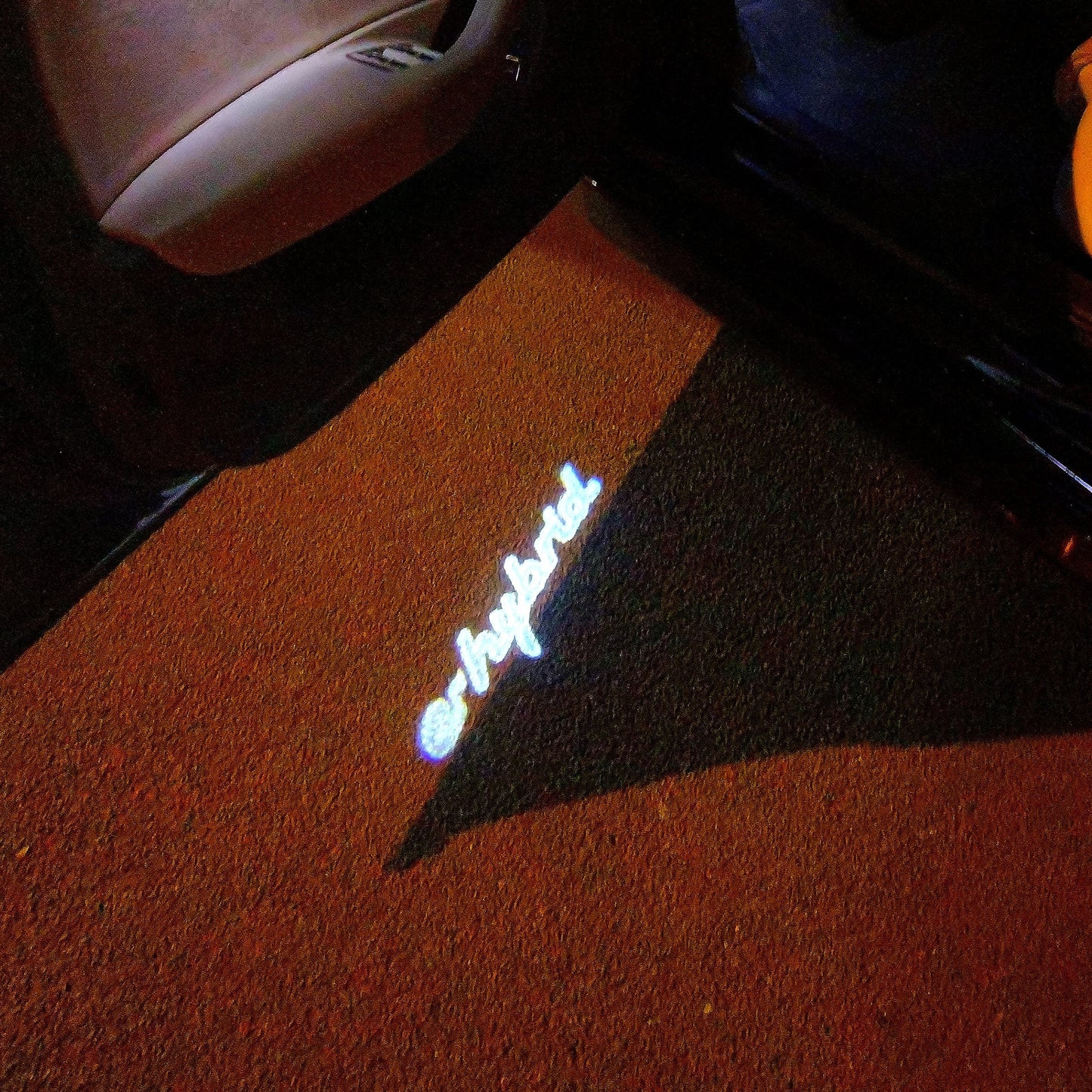 PORSCHE E-Hybrid LOGO PROJECTOT LIGHTS Nr.16 (quantity 1 = 2 Logo Film / 2 door lights)