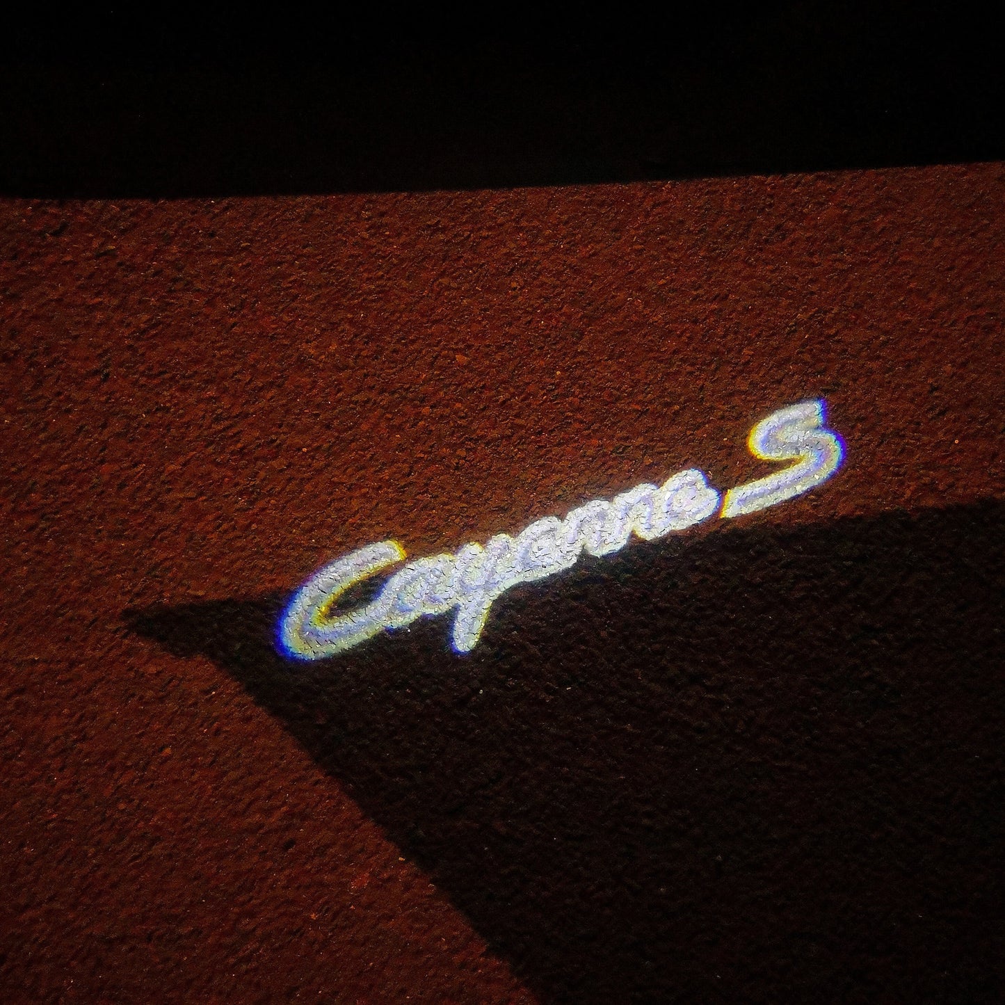PORSCHE Cayenne S LOGO PROJECTOT LIGHTS Nr.18 (quantity 1 = 2 Logo Film / 2 door lights)