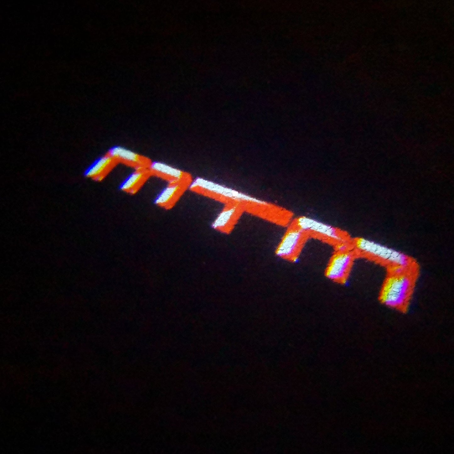AUDI MTM LOGO PROJECTOT LIGHTS Nr.91 (quantity 1 = 2 Logo Films /2 door lights)
