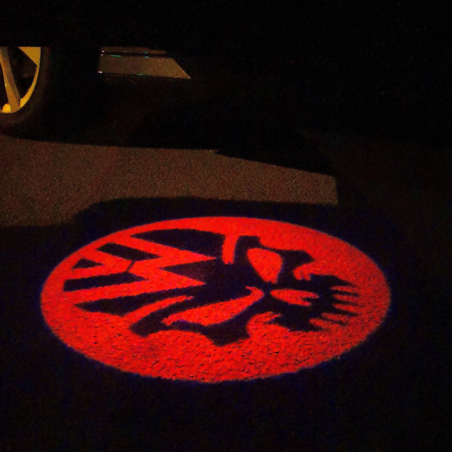 Volkswagen Door lights Skull Logo Nr. 16 (quantity 1 = 2 Logo Films /2 door lights)
