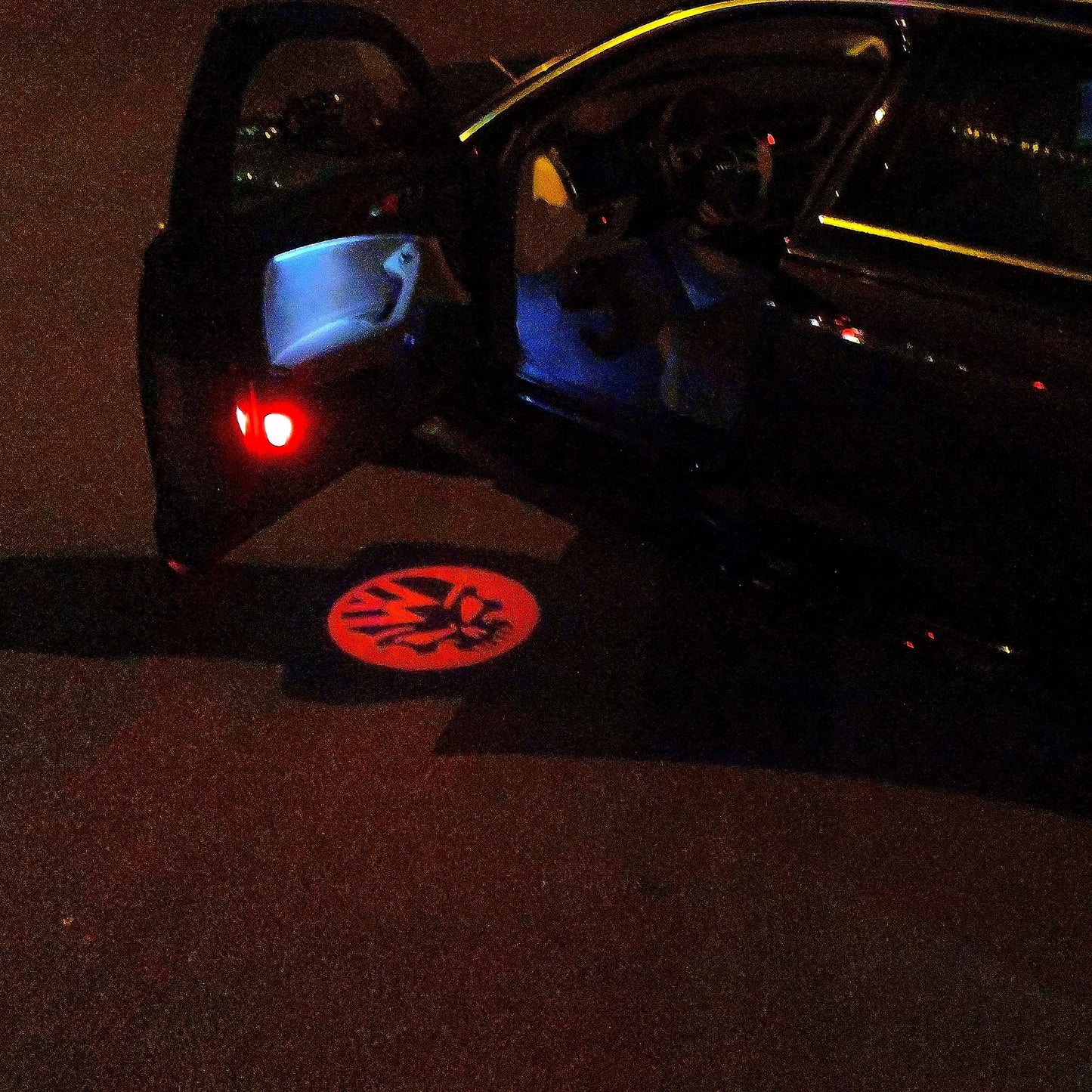 Volkswagen Door lights Skull Logo Nr. 16 (quantity 1 = 2 Logo Films /2 door lights)