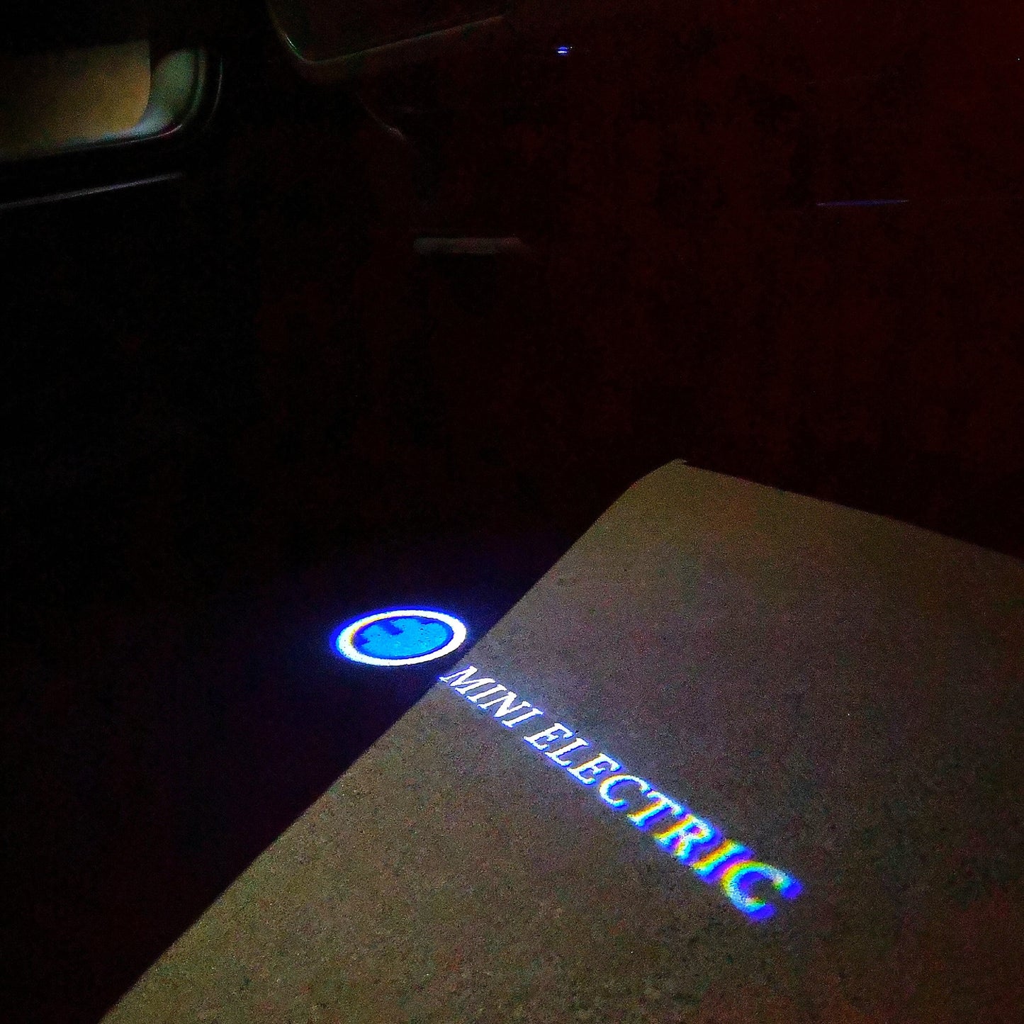 MINI ELECTRIC LOGO PROJECROTR LIGHTS Nr.62 (quantity 1 = 2 Logo Film / 2 door lights)
