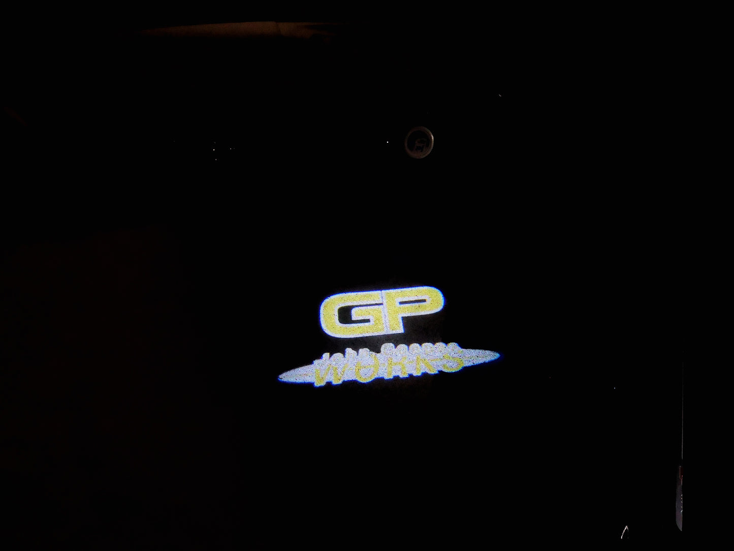 MINI GP JOHN COOPER WORKS LOGO PROJECROTR LIGHTS Nr.157 (quantity 1 = 2 Logo Film / 2 door lights)