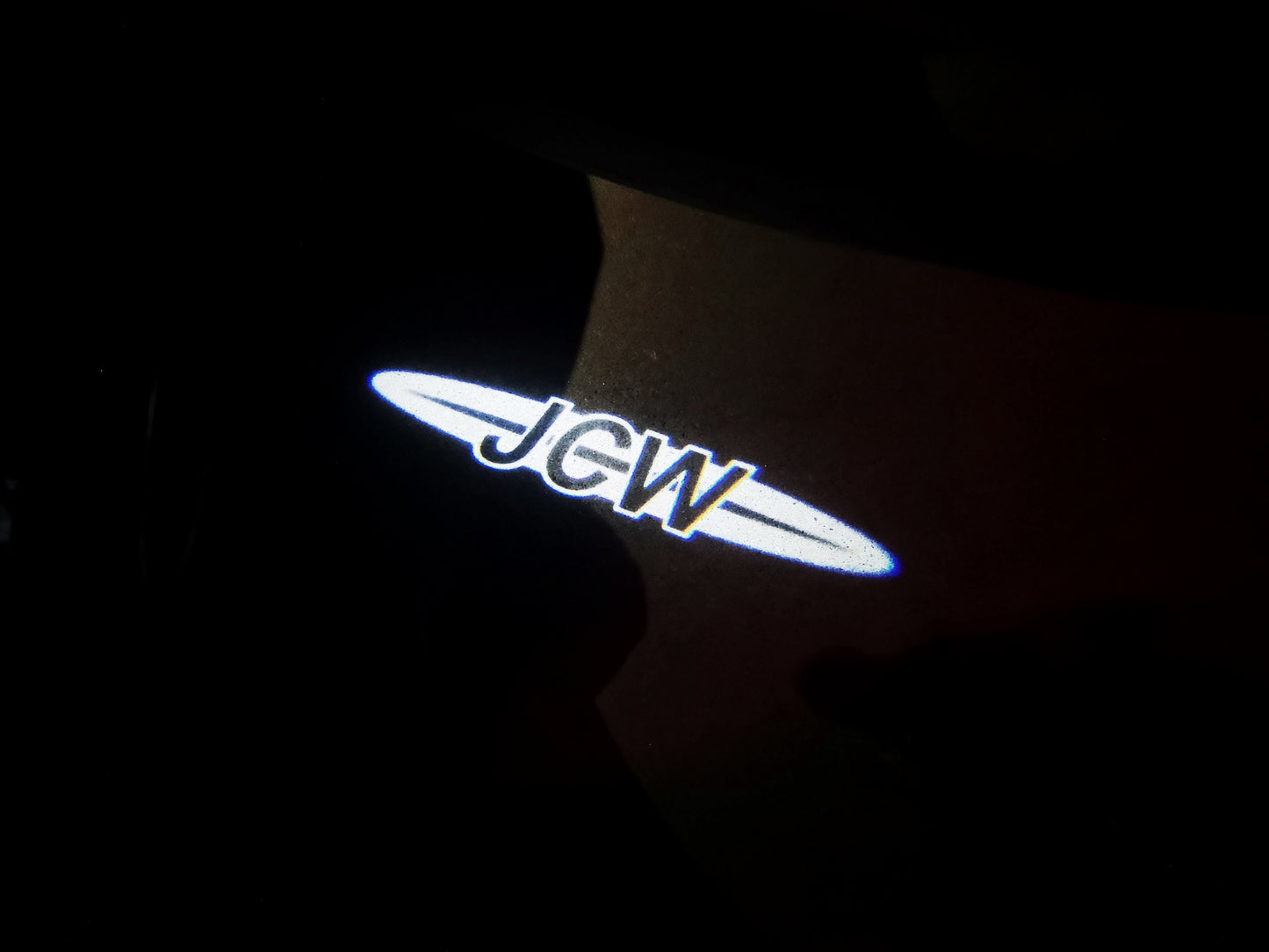 MINI JCW LOGO PROJECROTR LIGHTS Nr.114 (quantity 1 = 2 Logo Film / 2 door lights)