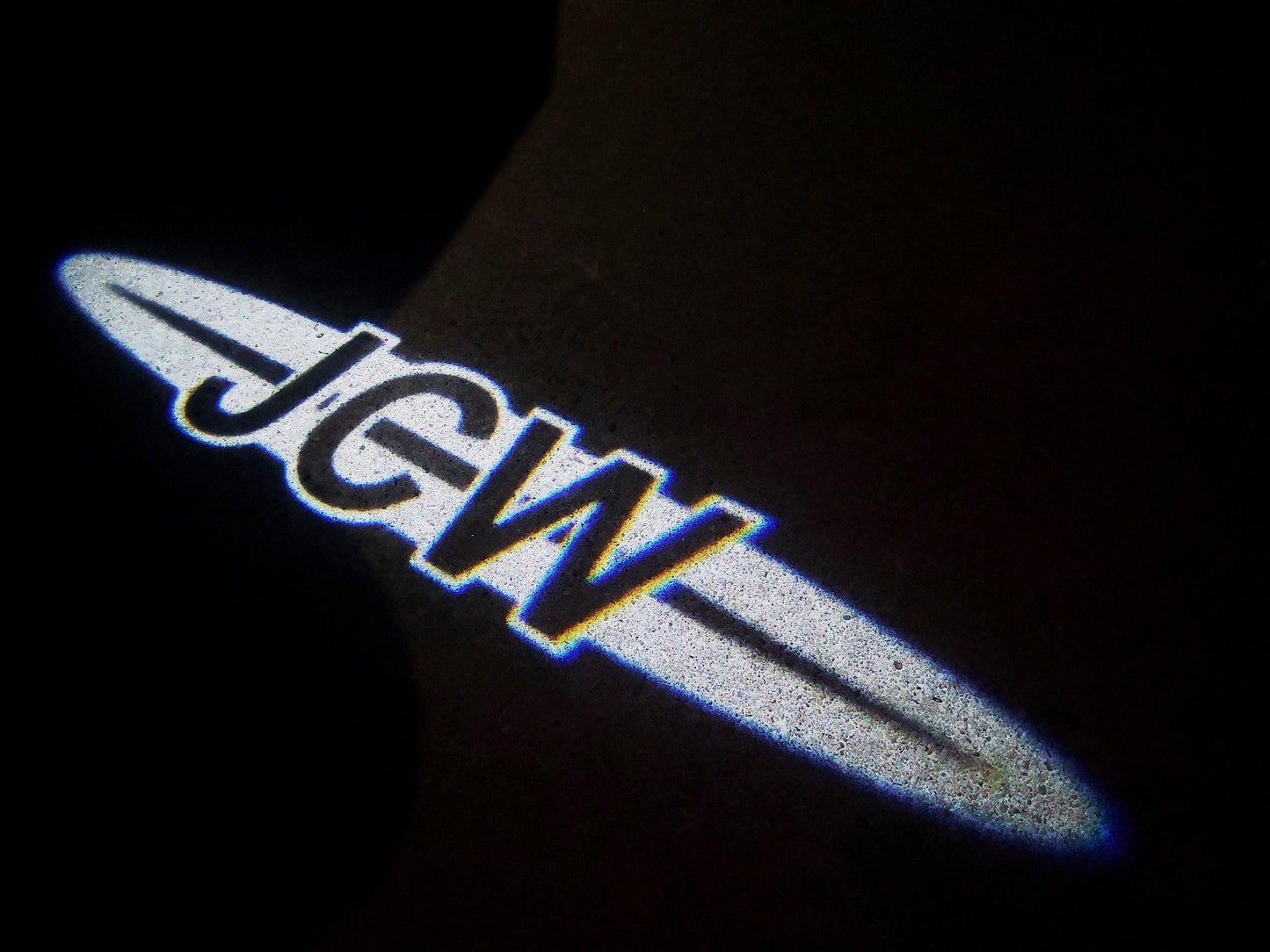 MINI JCW LOGO PROJECROTR LIGHTS Nr.114 (quantity 1 = 2 Logo Film / 2 door lights)