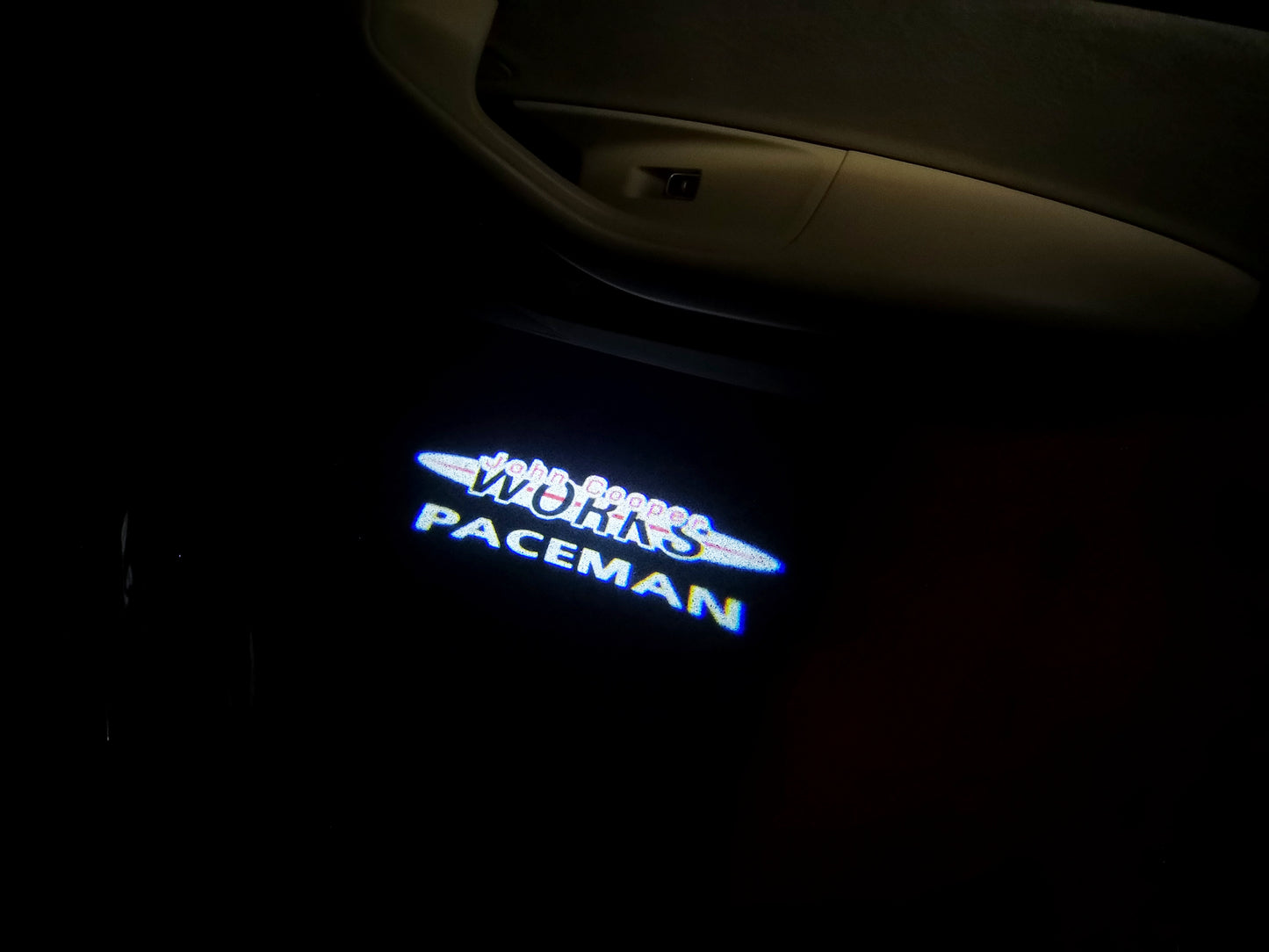 MINI PACEMAN LOGO PROJECROTR LIGHTS Nr.78 (quantity 1 = 2 Logo Film / 2 door lights)