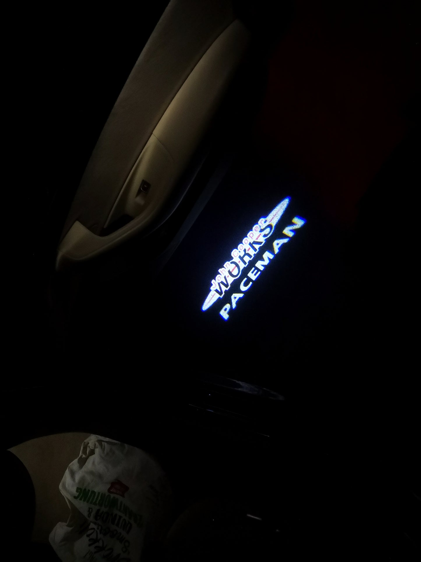 MINI PACEMAN LOGO PROJECROTR LIGHTS Nr.78 (quantity 1 = 2 Logo Film / 2 door lights)