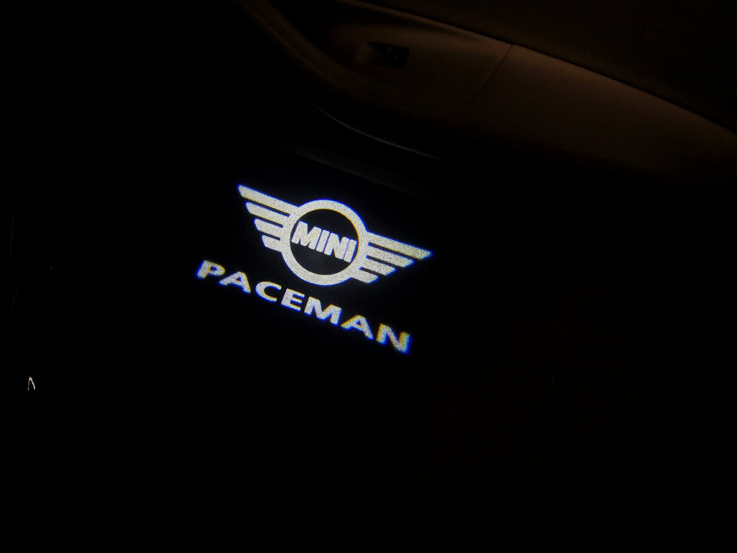 MINI PACEMAN LOGO PROJECROTR LIGHTS Nr.138 (quantity 1 = 2 Logo Film / 2 door lights)