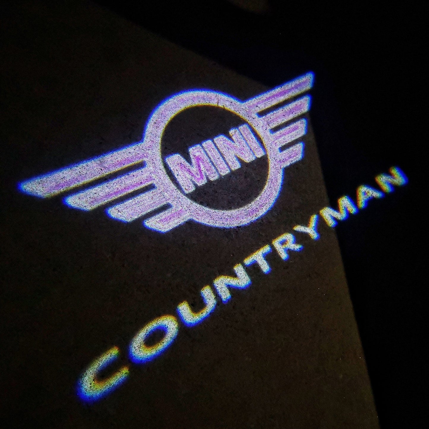 MINI COUNTRYMAN LOGO PROJECROTR LIGHTS Nr.141 (quantity 1 = 2 Logo Film / 2 door lights)