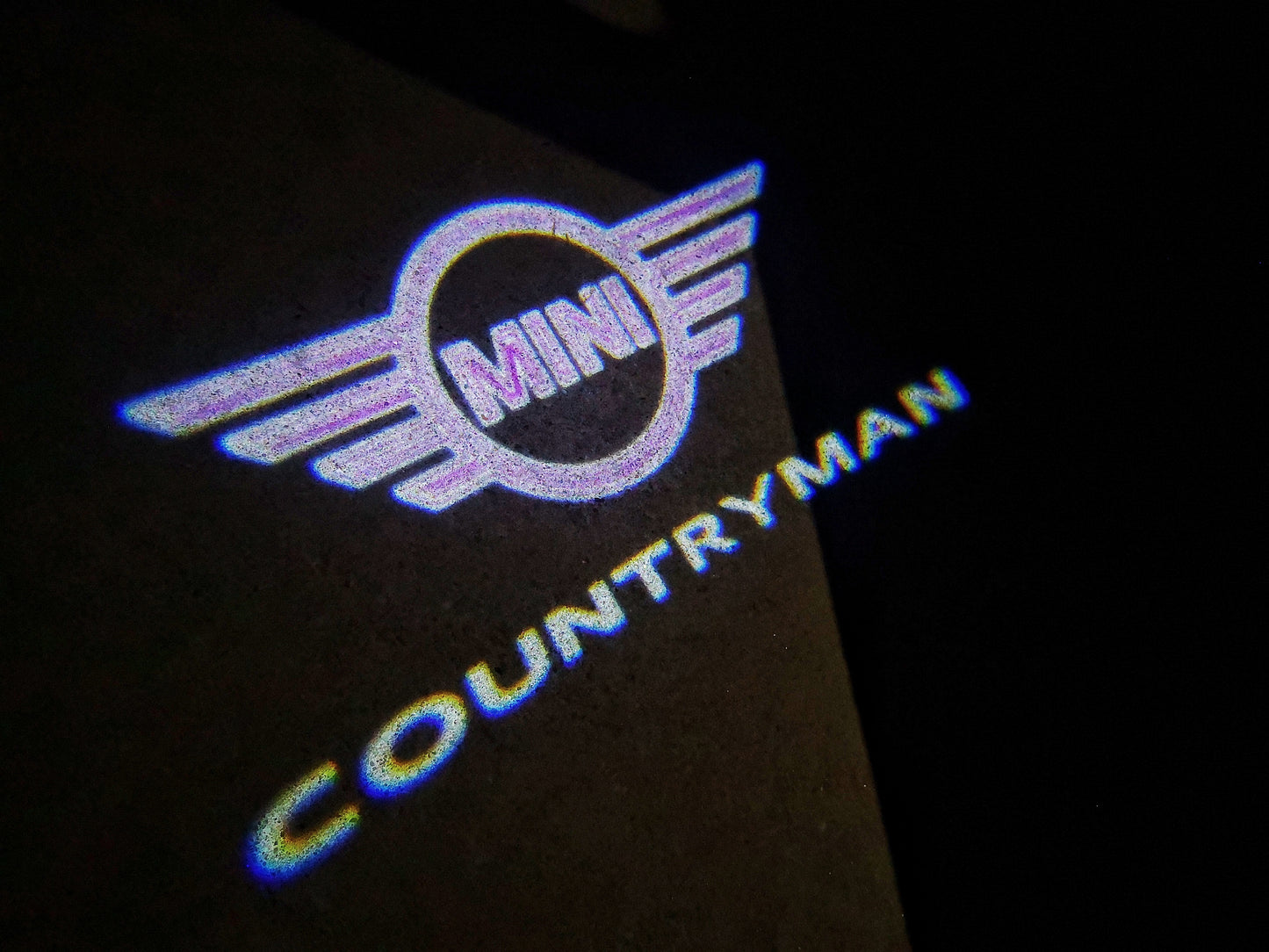 MINI COUNTRYMAN LOGO PROJECROTR LIGHTS Nr.147 (quantity 1 = 2 Logo Film / 2 door lights)