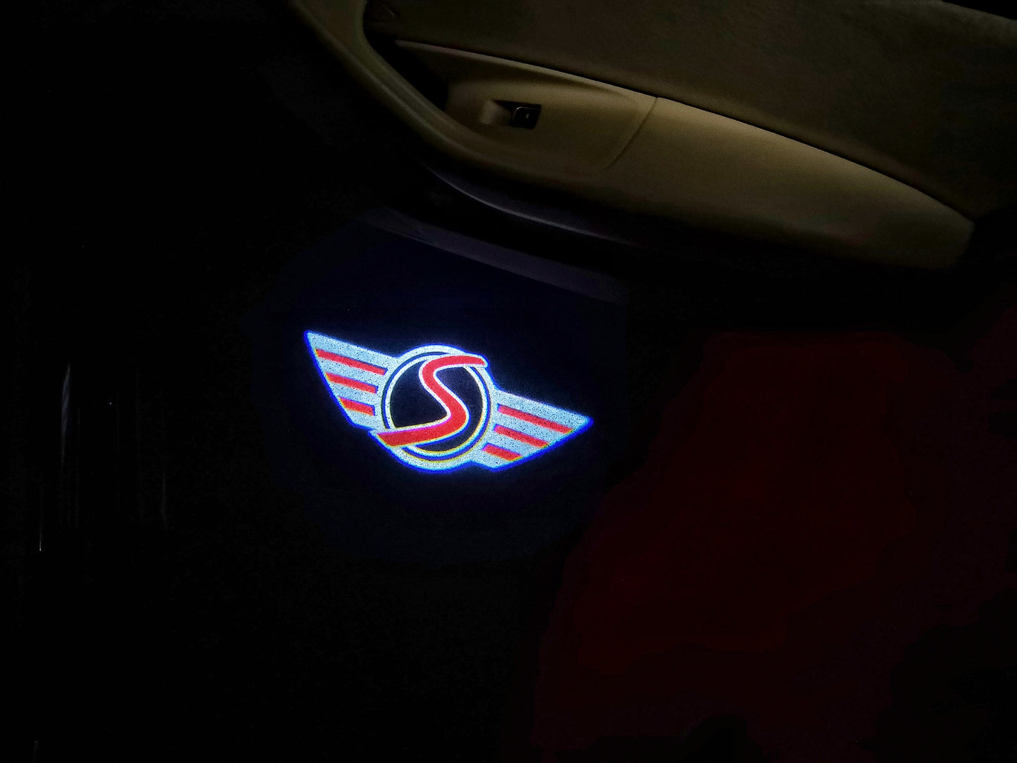 MINI S LOGO PROJECROTR LIGHTS Nr.35 (quantity 1 = 2 Logo Film / 2 door lights)