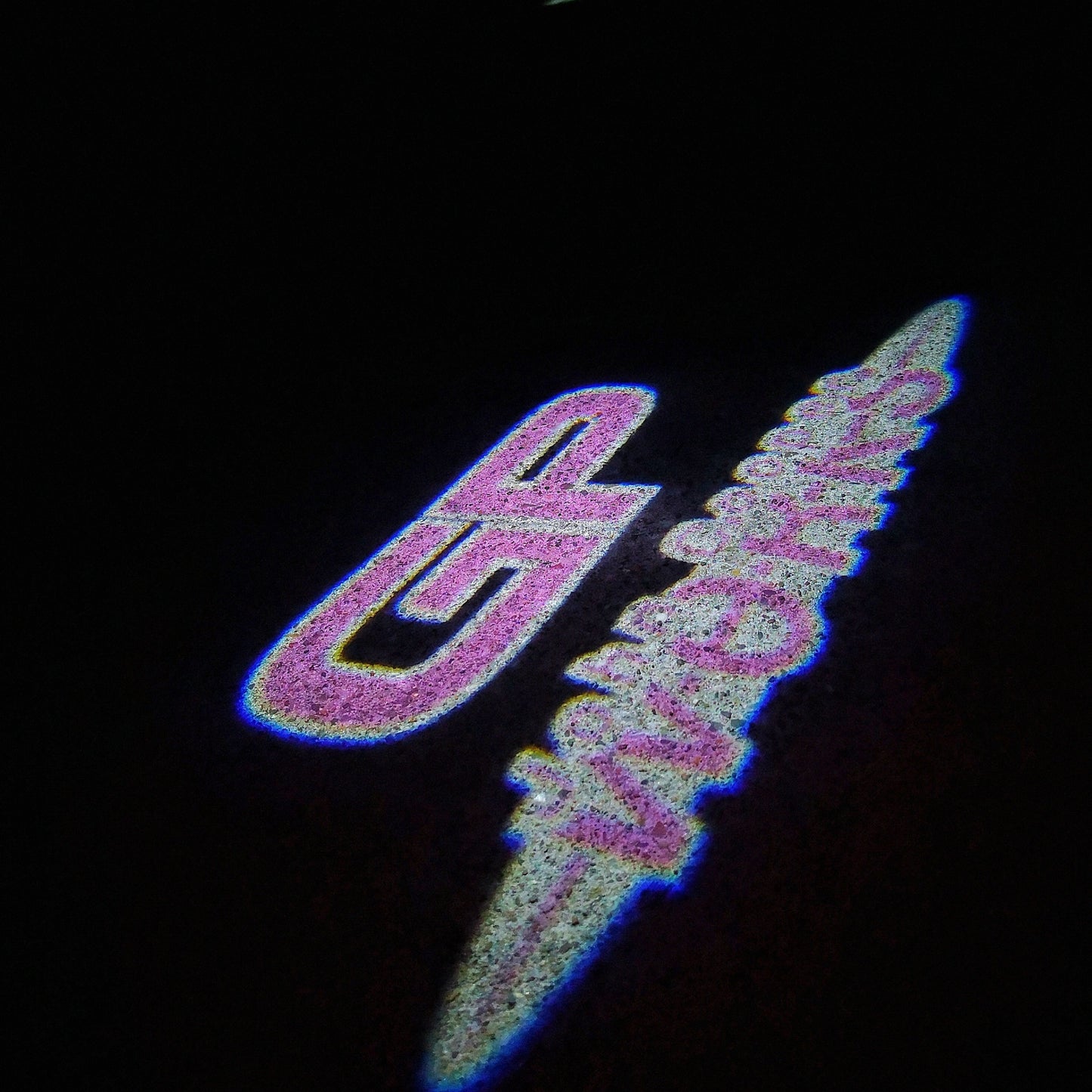MINI GP JOHN COOPER WORKS LOGO PROJECROTR LIGHTS Nr.158 (quantity 1 = 2 Logo Film / 2 door lights)