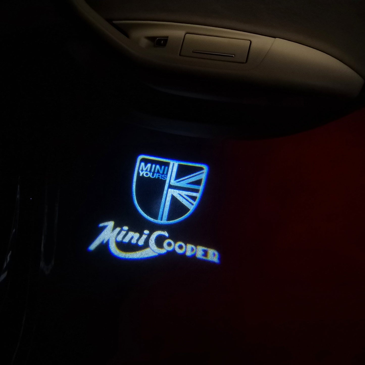 MINI BRITISH NATIONAL FLAG WITH MINI LOGO PROJECROTR LIGHTS Nr.41 (quantity 1 = 2 Logo Film / 2 door lights)