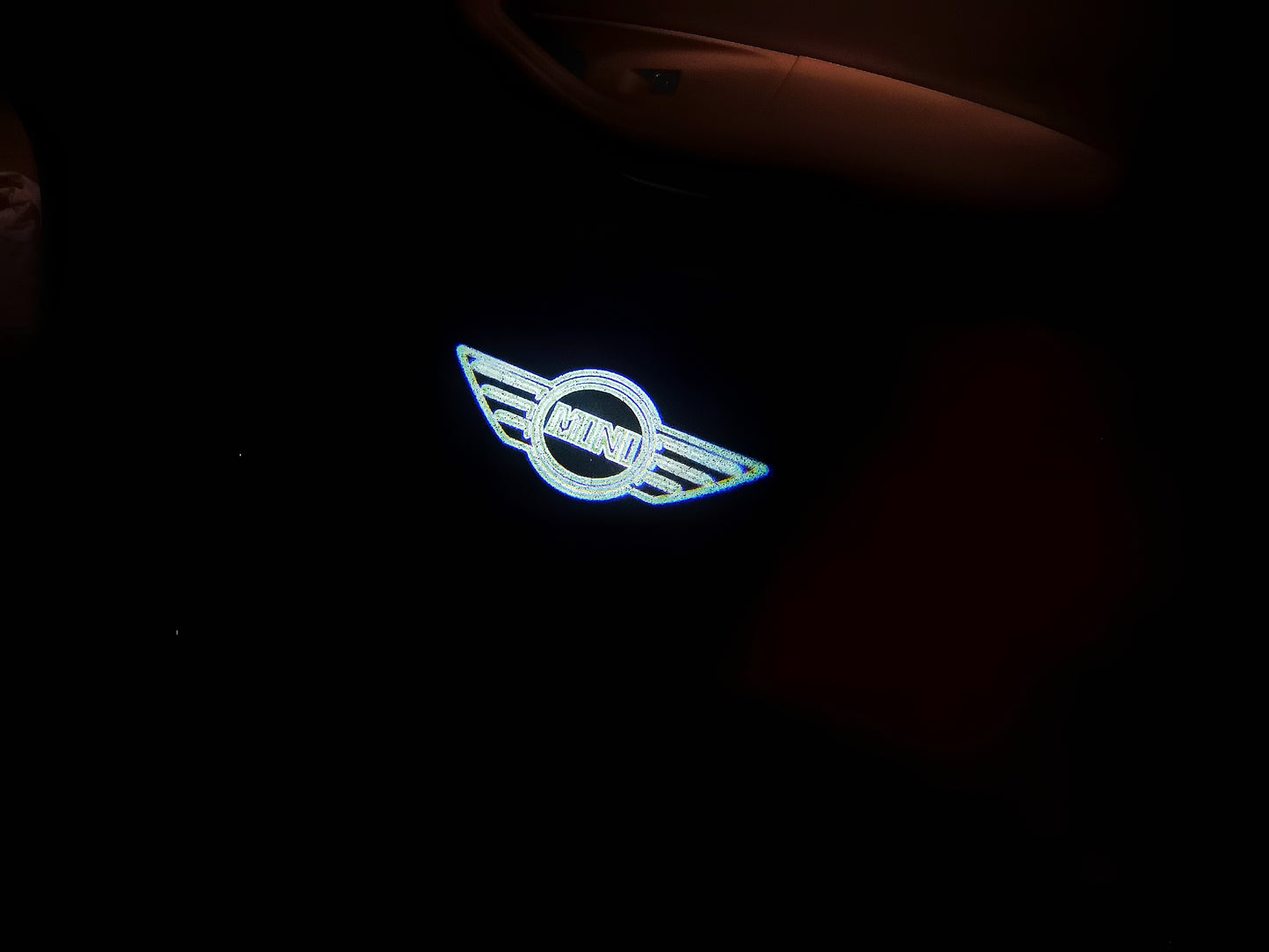 MINI ORIGINAL LOGO PROJECROTR LIGHTS Nr.20 (quantity 1 = 2 Logo Film / 2 door lights)