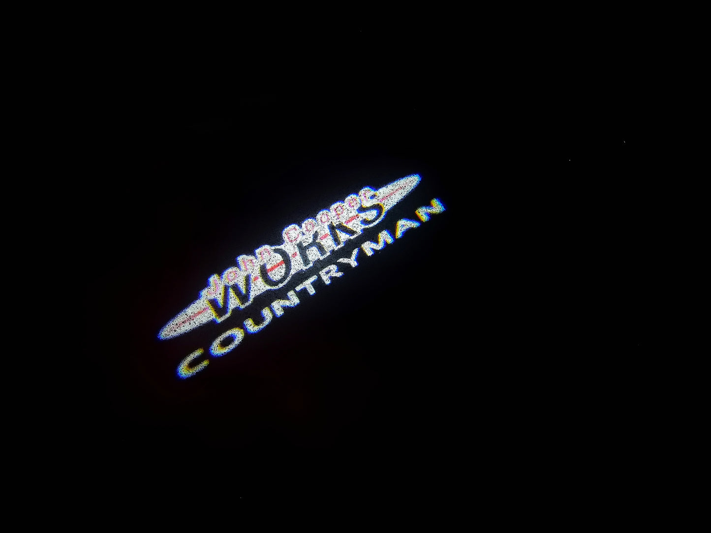 MINI COUNTRYMAN LOGO PROJECROTR LIGHTS Nr.79 (quantity 1 = 2 Logo Film / 2 door lights)