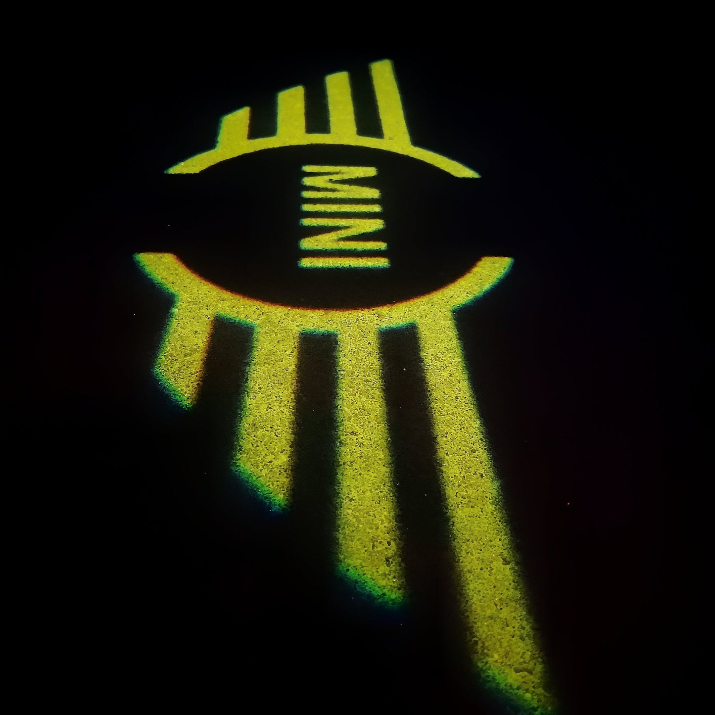 MINI ORIGINAL LOGO PROJECROTR LIGHTS Nr.85 (quantity 1 = 2 Logo Film / 2 door lights)