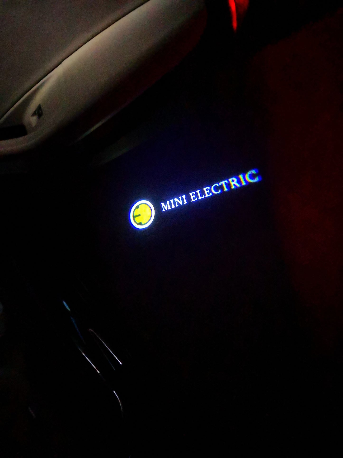 MINI ELECTRIC LOGO PROJECROTR LIGHTS Nr.63 (quantity 1 = 2 Logo Film / 2 door lights)