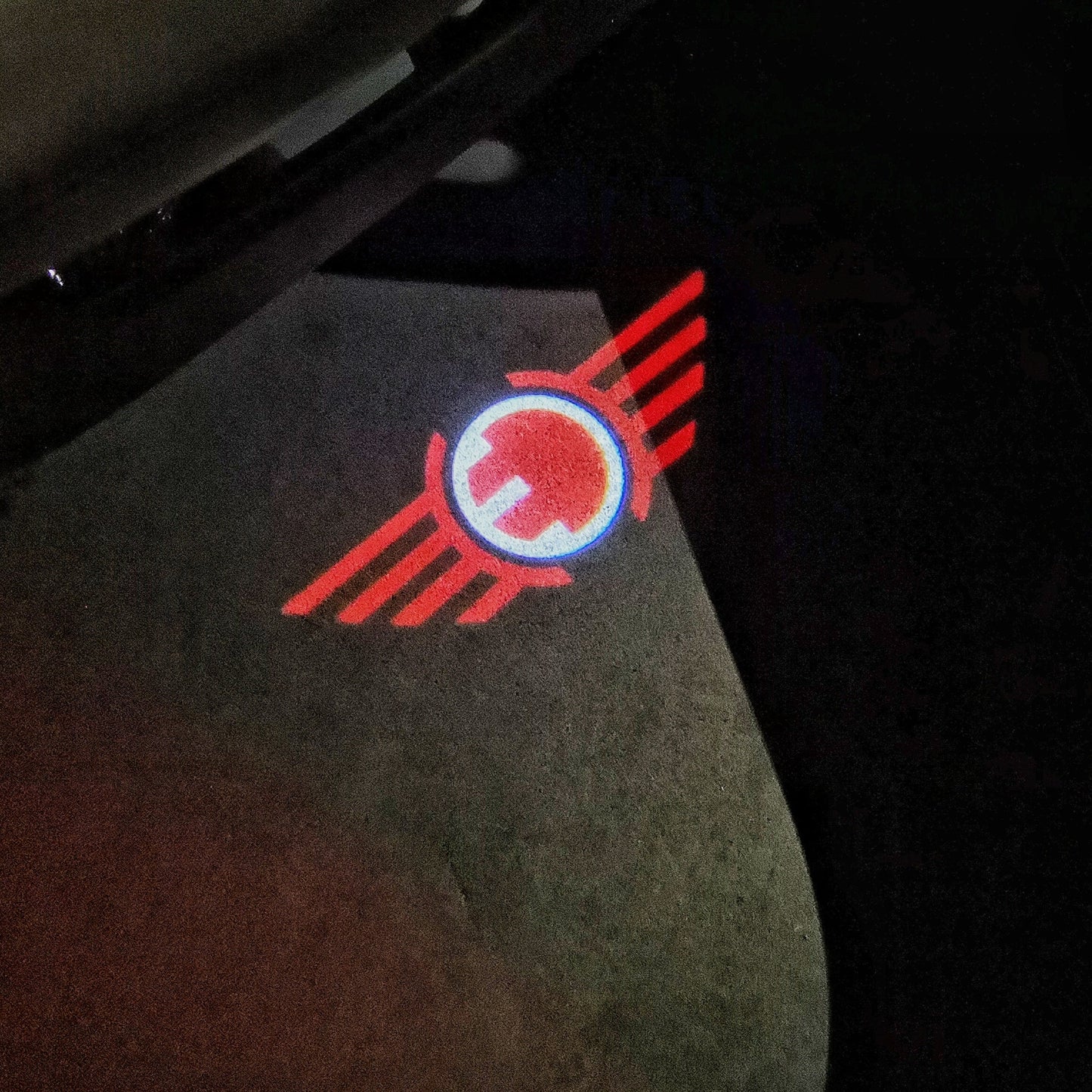 MINI ELECTRIC LOGO PROJECROTR LIGHTS Nr.99 (quantity 1 = 2 Logo Film / 2 door lights)