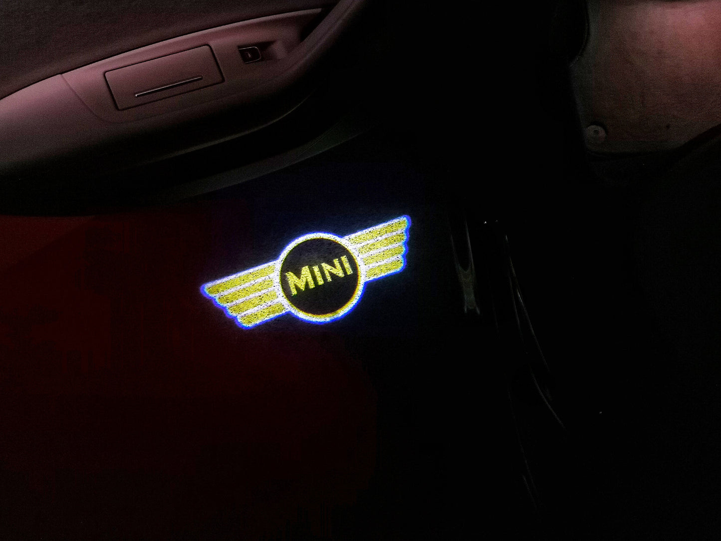 MINI ORIGINAL LOGO PROJECROTR LIGHTS Nr.24 (quantity 1 = 2 Logo Film / 2 door lights)