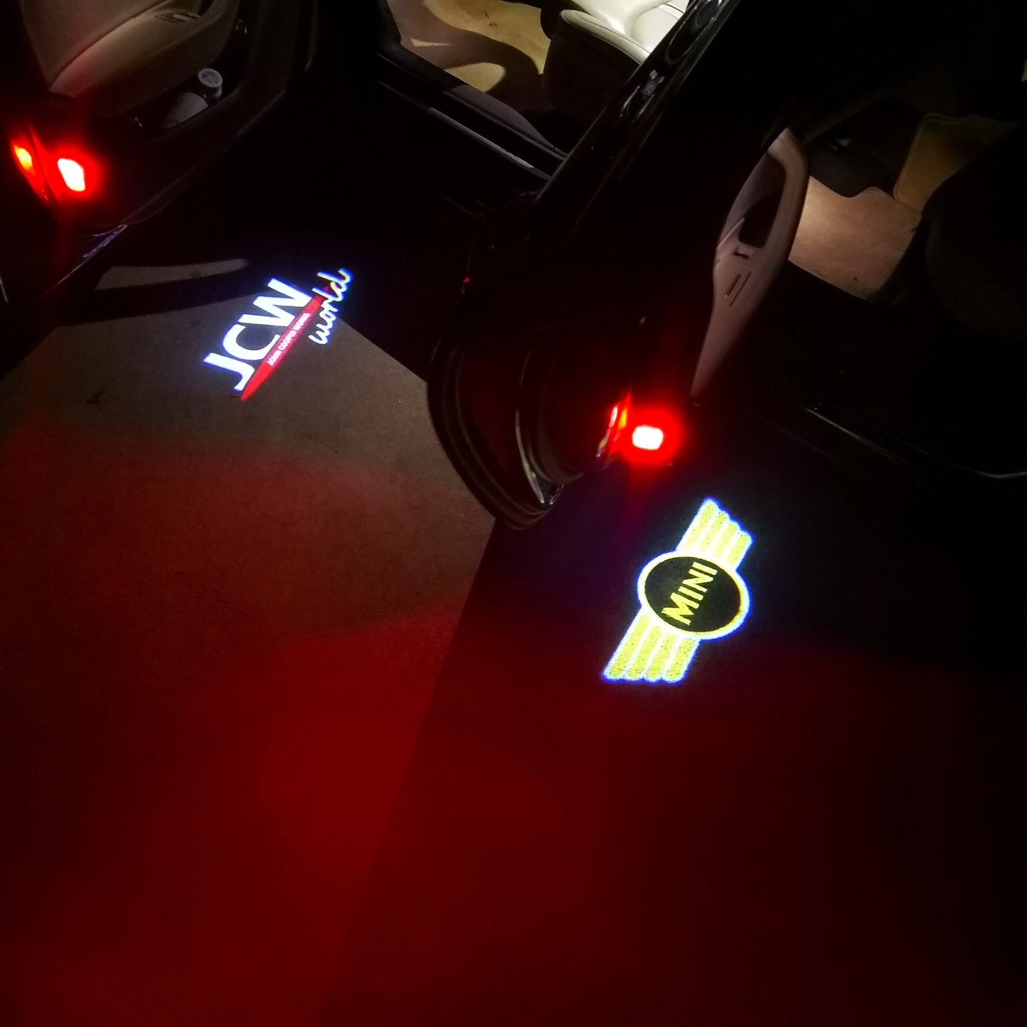 MINI ORIGINAL LOGO PROJECROTR LIGHTS Nr.24 (quantity 1 = 2 Logo Film / 2 door lights)