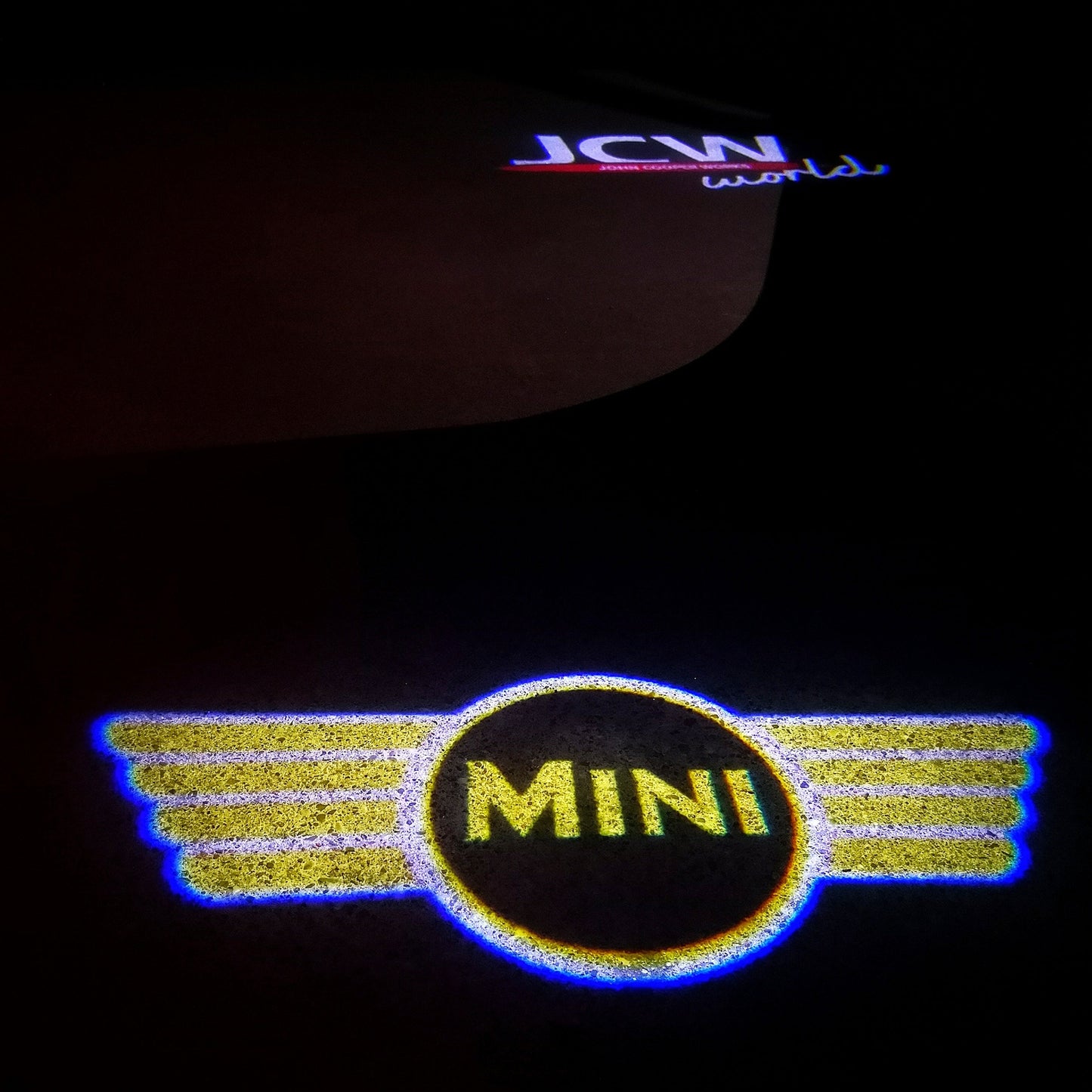 MINI ORIGINAL LOGO PROJECROTR LIGHTS Nr.24 (quantity 1 = 2 Logo Film / 2 door lights)