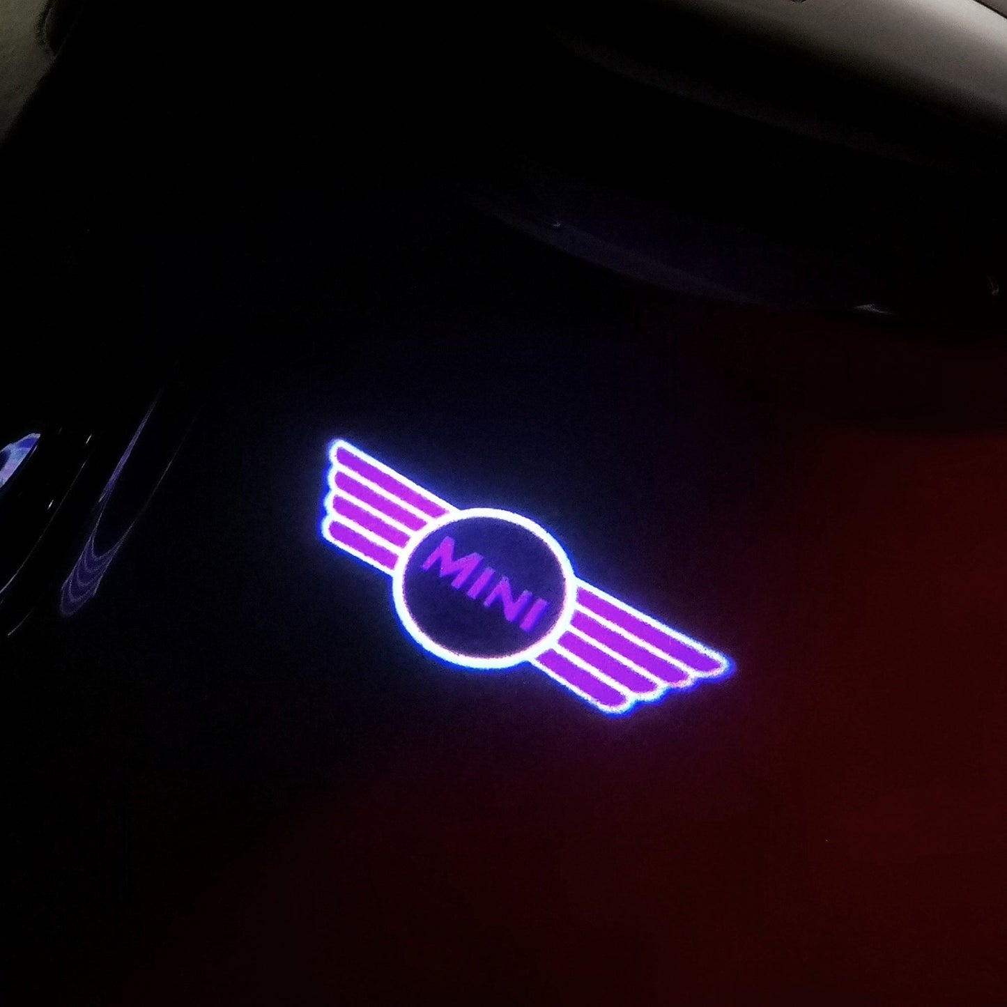 MINI ORIGINAL LOGO PROJECROTR LIGHTS Nr.23 (quantity 1 = 2 Logo Film / 2 door lights)