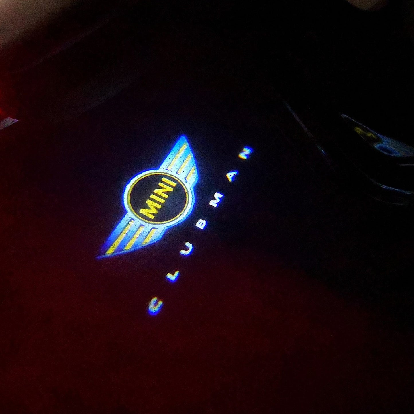 MINI CLUBMAN LOGO PROJECROTR LIGHTS Nr.95 (quantity 1 = 2 Logo Film / 2 door lights)