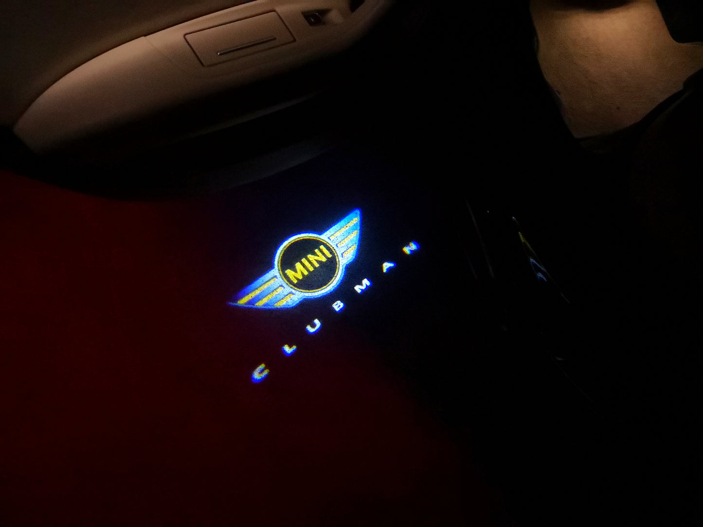 MINI CLUBMAN LOGO PROJECROTR LIGHTS Nr.95 (quantity 1 = 2 Logo Film / 2 door lights)