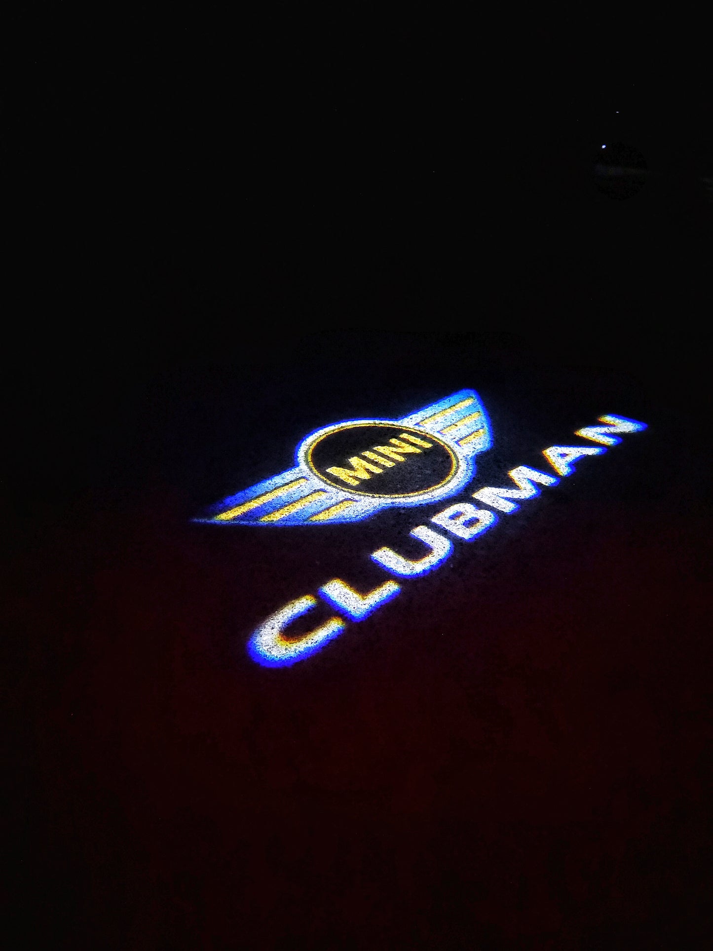 MINI CLUBMAN LOGO PROJECROTR LIGHTS Nr.119 (quantity 1 = 2 Logo Film / 2 door lights)