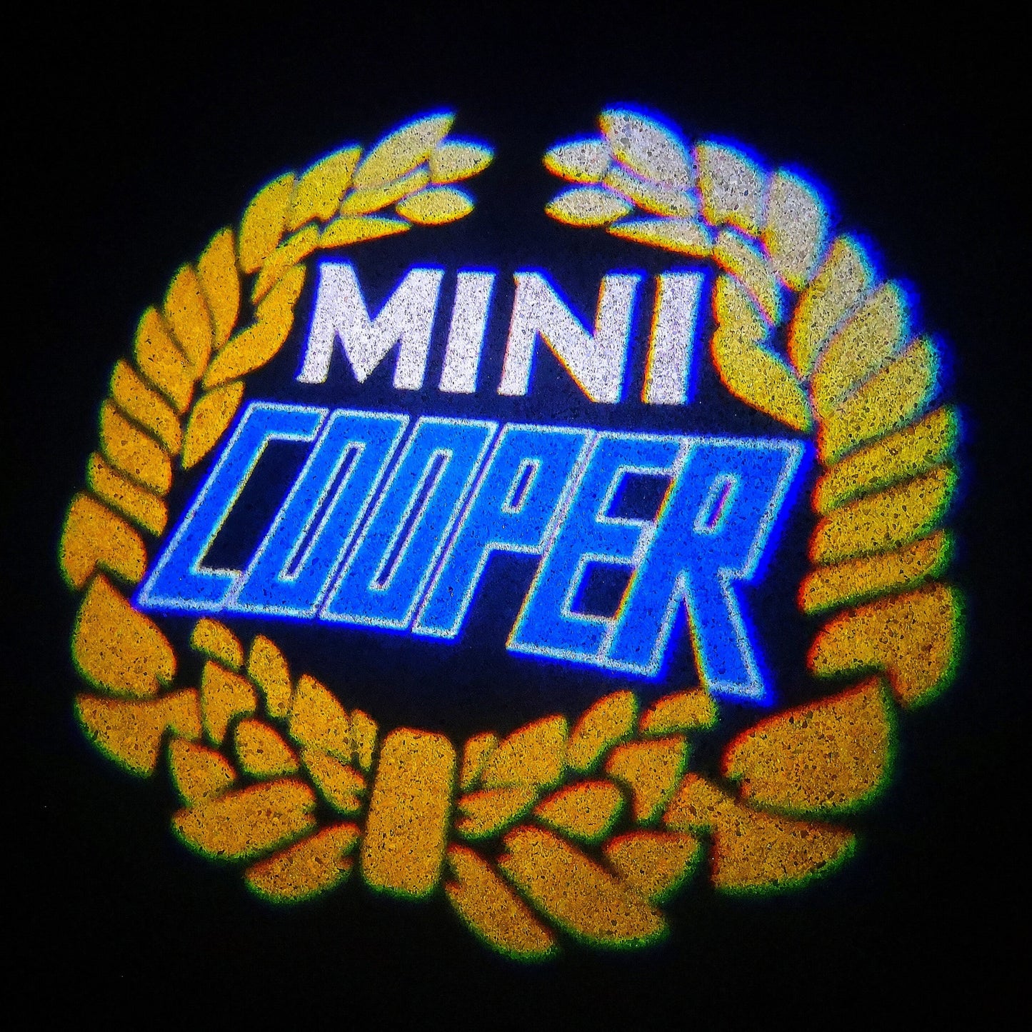 MINI COOPER LOGO PROJECROTR LIGHTS Nr.33 (quantity 1 = 2 Logo Film / 2 door lights)