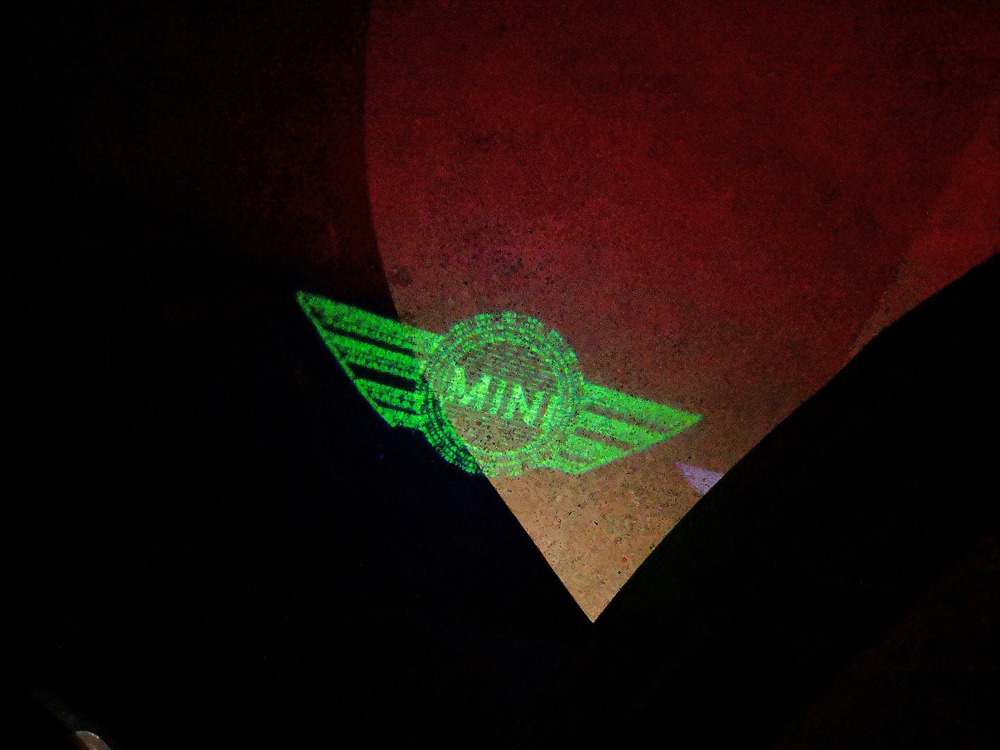 MINI ORIGINAL LOGO PROJECROTR LIGHTS Nr.58 (quantity 1 = 2 Logo Film / 2 door lights)