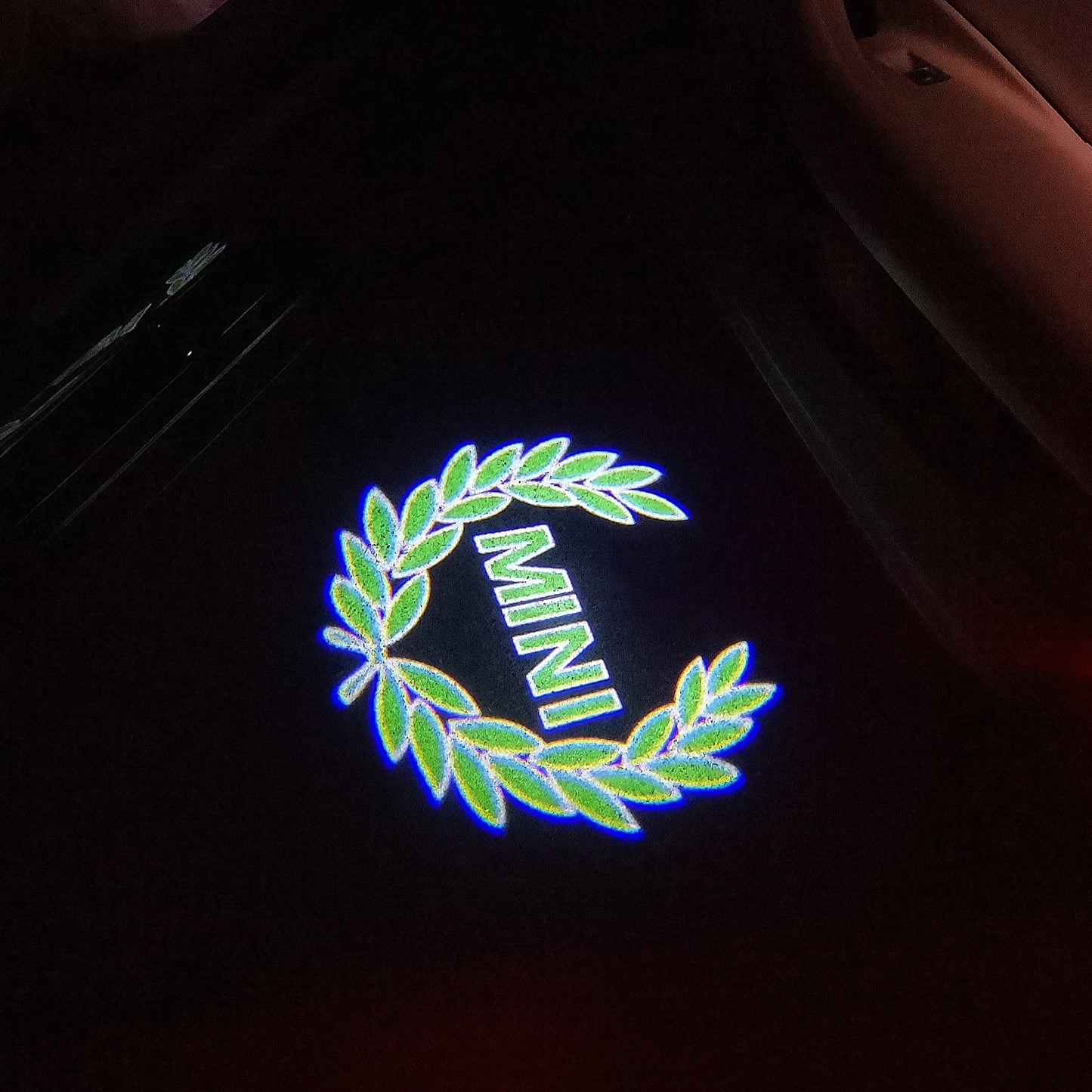 MINI ORIGINAL LOGO PROJECROTR LIGHTS Nr.90 (quantity 1 = 2 Logo Film / 2 door lights)