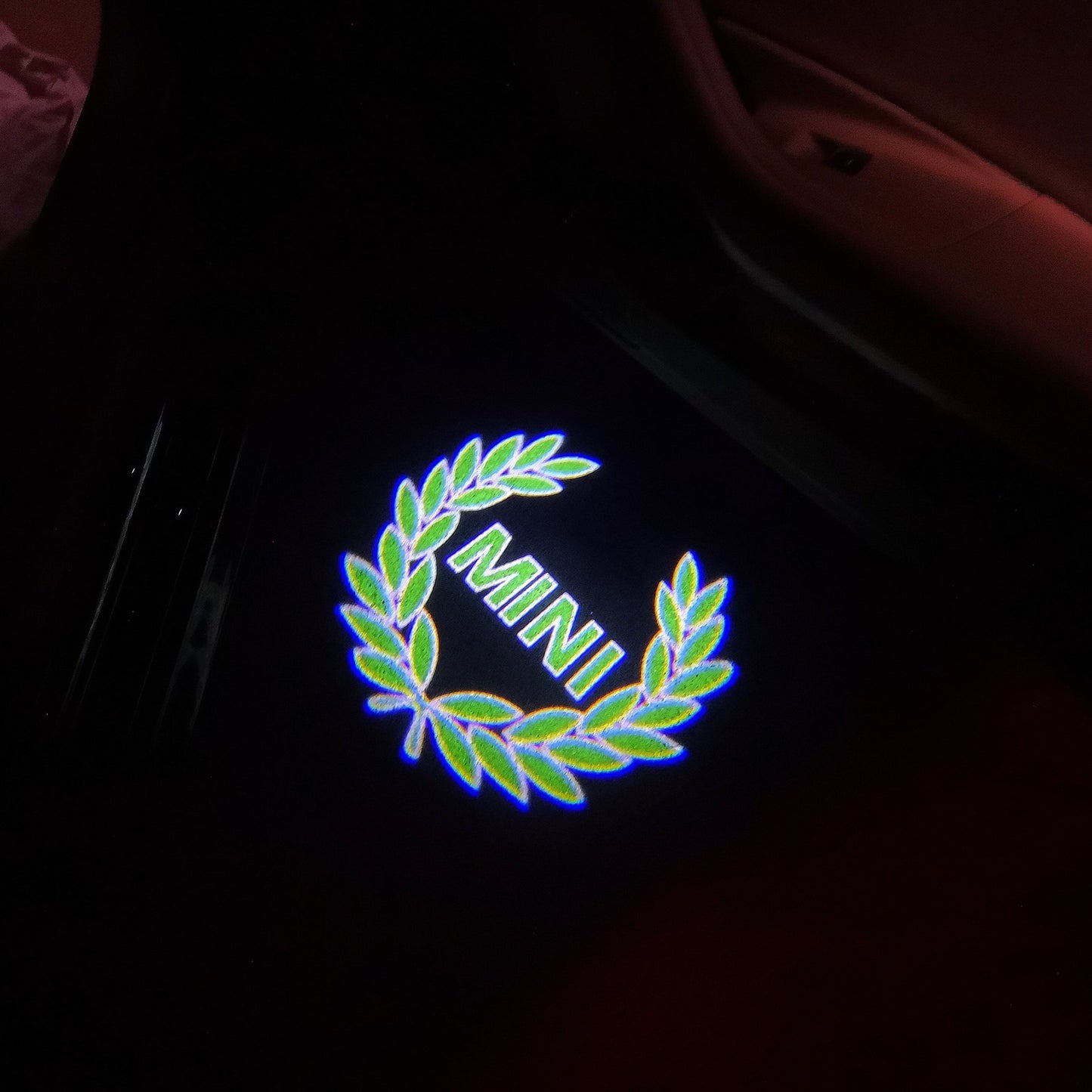 MINI ORIGINAL LOGO PROJECROTR LIGHTS Nr.90 (quantity 1 = 2 Logo Film / 2 door lights)