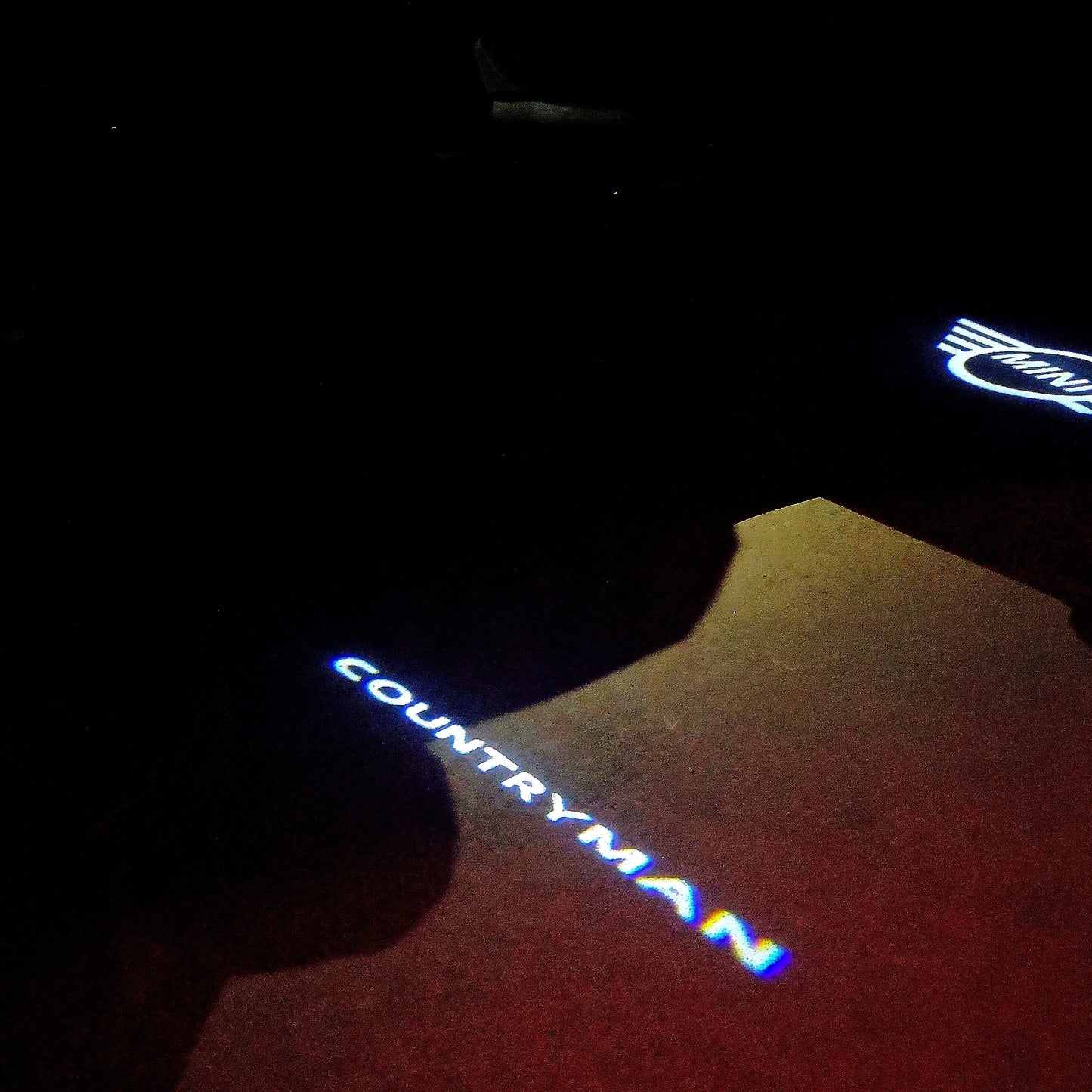 MINI COUNTRYMAN LOGO PROJECROTR LIGHTS Nr.70 (quantity 1 = 2 Logo Film / 2 door lights)