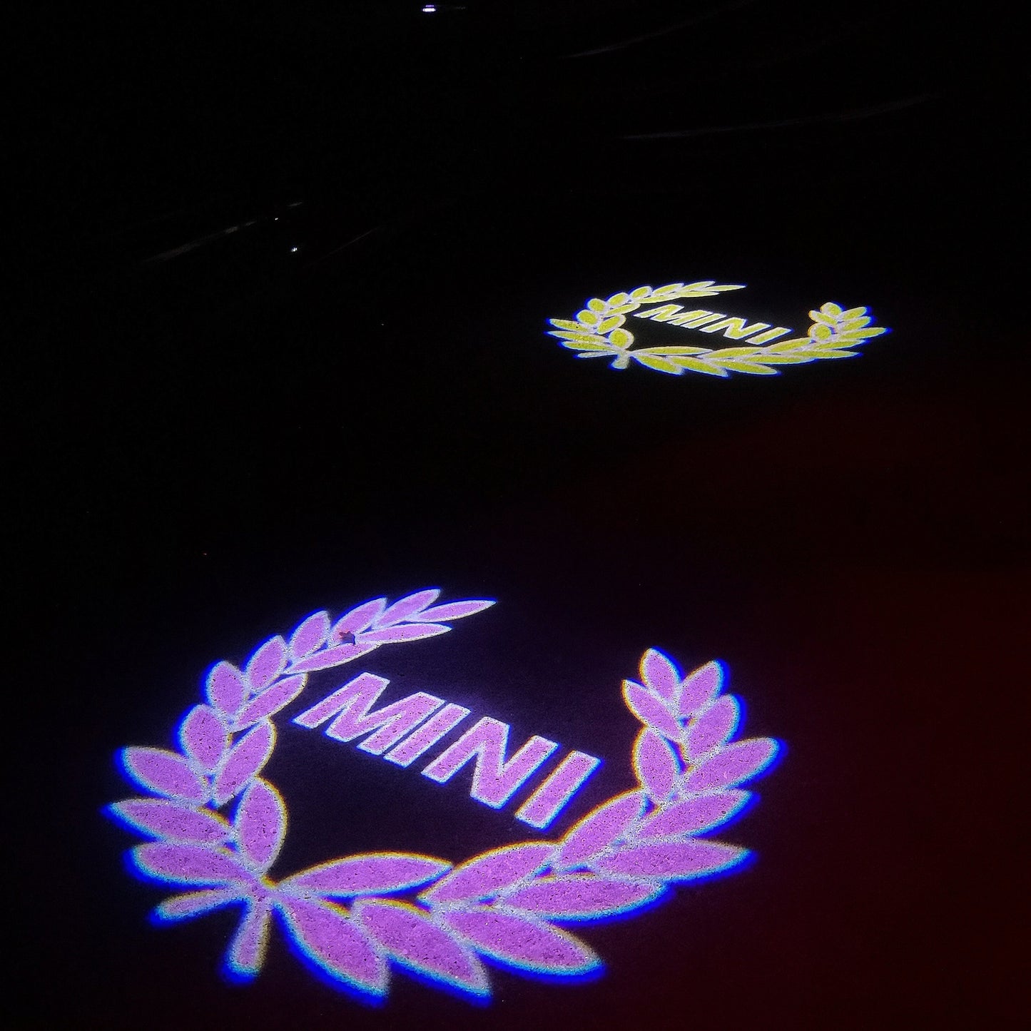 MINI ORIGINAL LOGO PROJECROTR LIGHTS Nr.92 (quantity 1 = 2 Logo Film / 2 door lights)