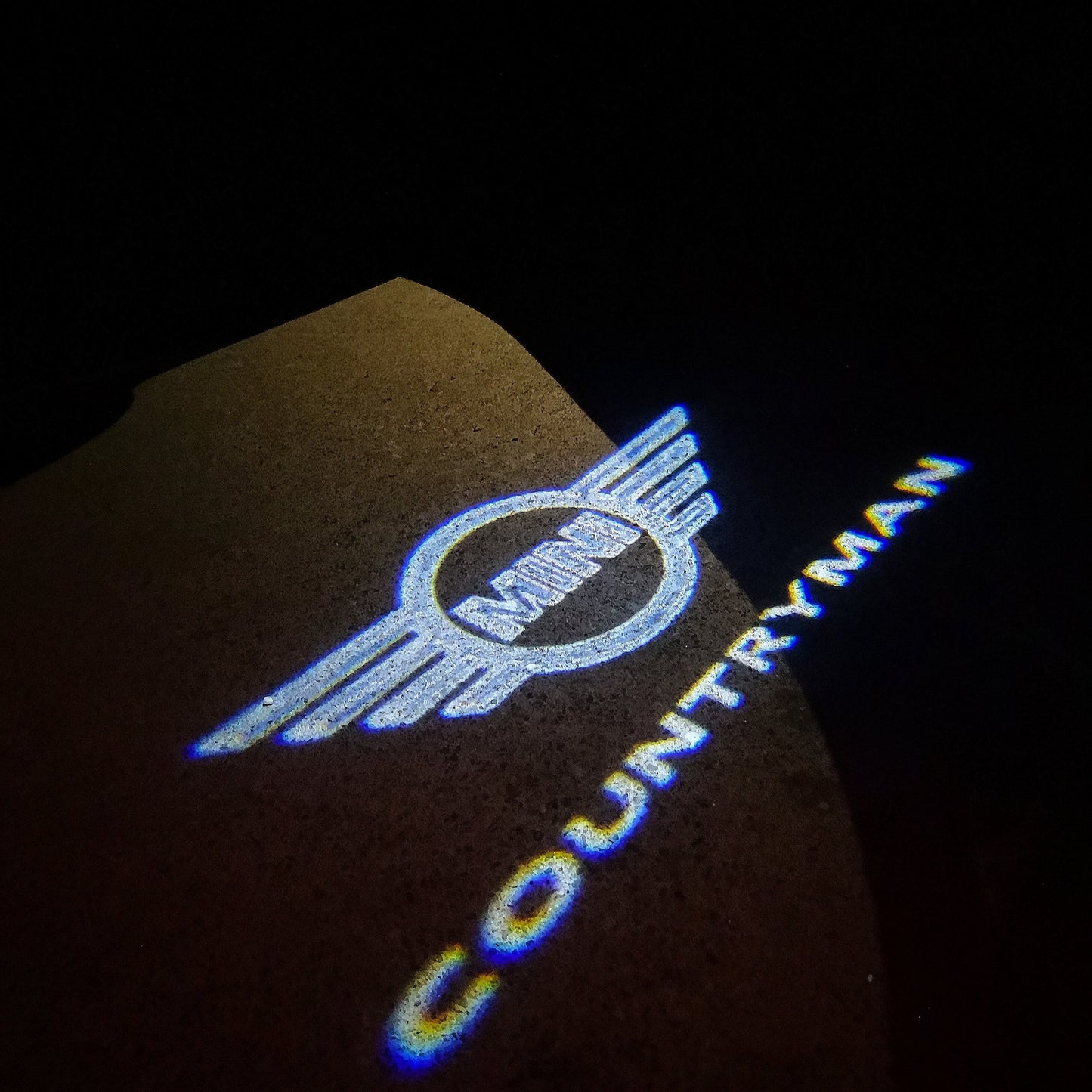 MINI COUNTRYMAN LOGO PROJECROTR LIGHTS Nr.29 (quantity 1 = 2 Logo Film / 2 door lights)