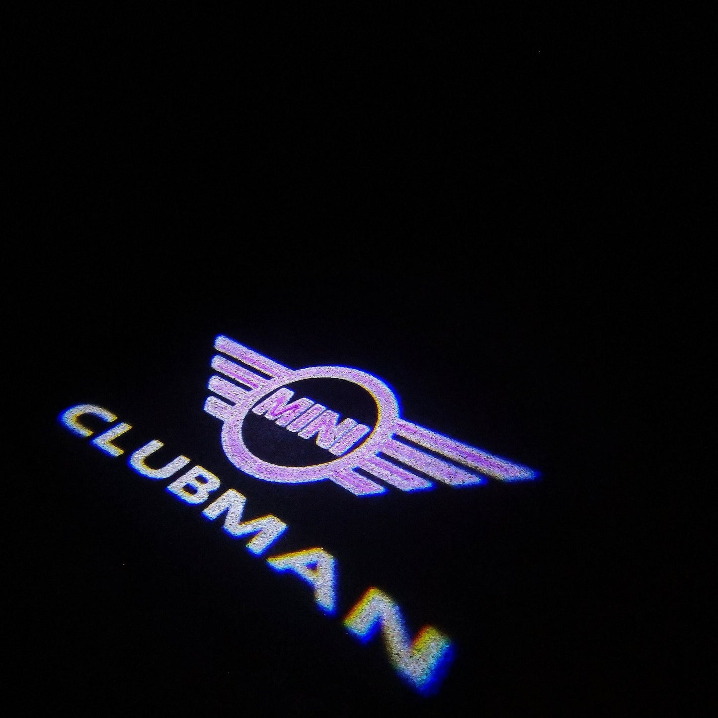 MINI CLUBMAN LOGO PROJECROTR LIGHTS Nr.140 (quantity 1 = 2 Logo Film / 2 door lights)
