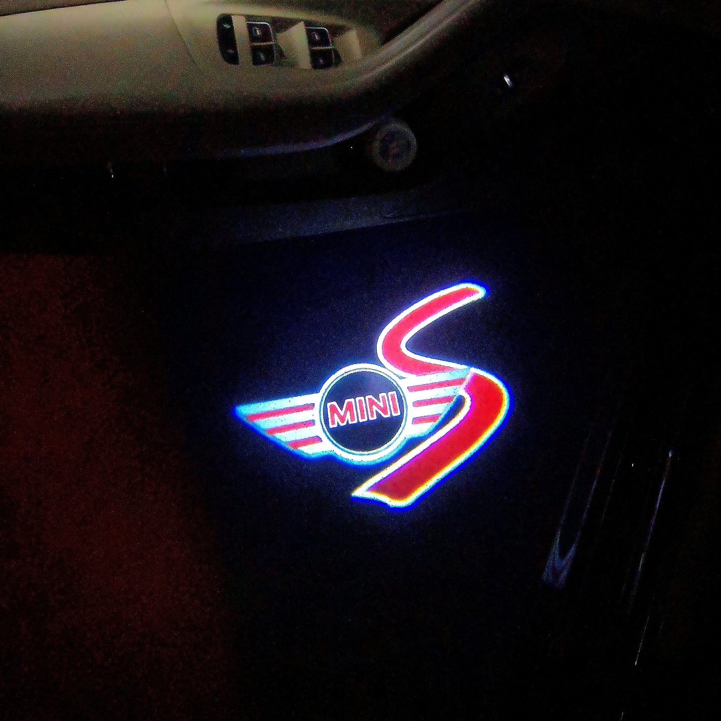 MINI S LOGO PROJECROTR LIGHTS Nr.54 (quantity 1 = 2 Logo Film / 2 door lights)