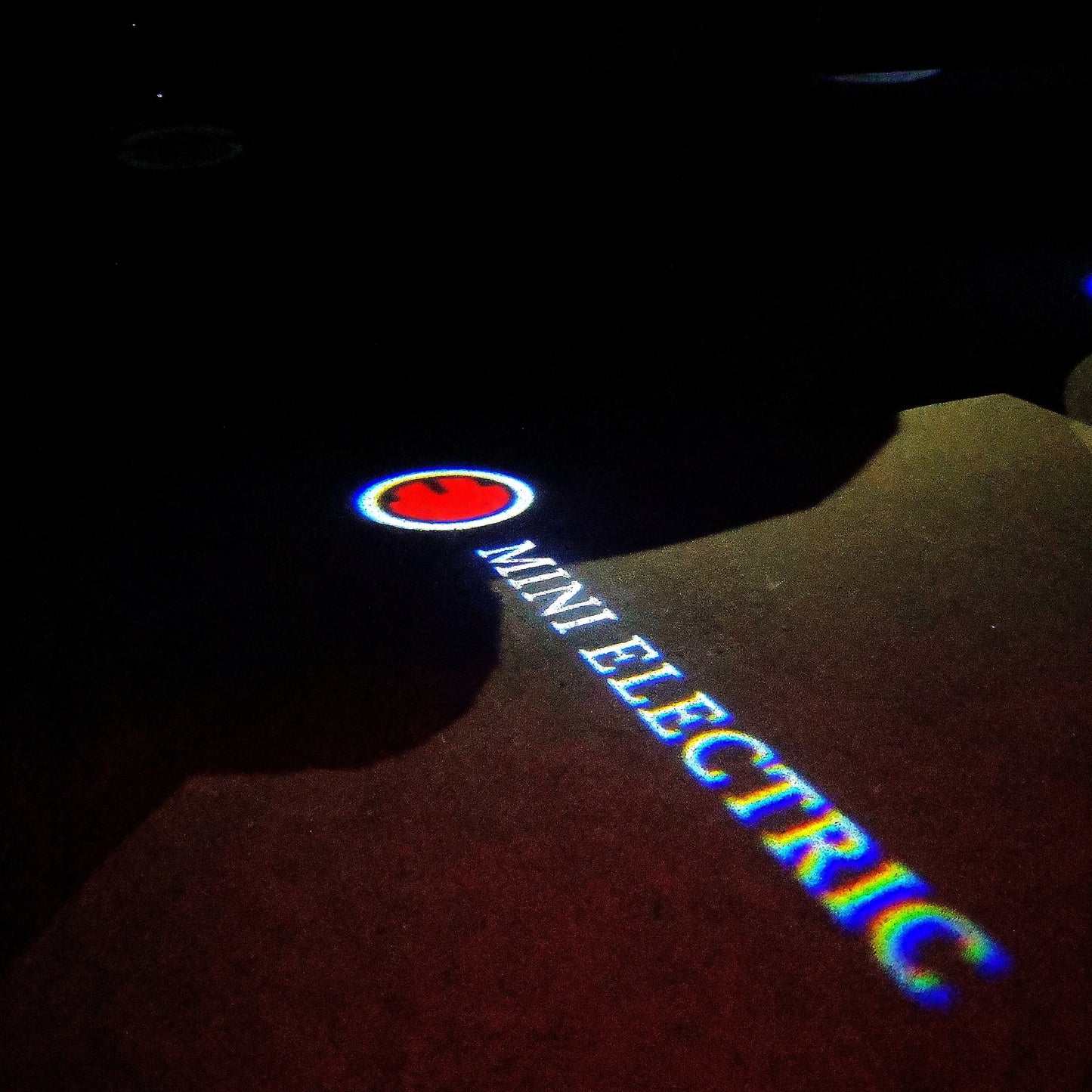 MINI ELECTRIC LOGO PROJECROTR LIGHTS Nr.65 (quantity 1 = 2 Logo Film / 2 door lights)