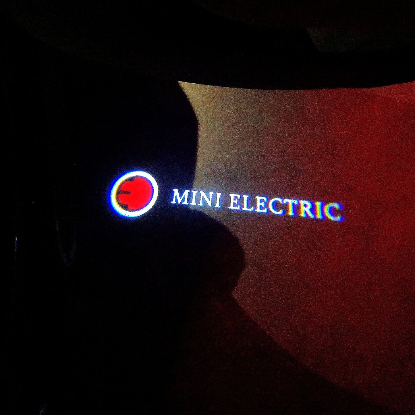 MINI ELECTRIC LOGO PROJECROTR LIGHTS Nr.65 (quantity 1 = 2 Logo Film / 2 door lights)
