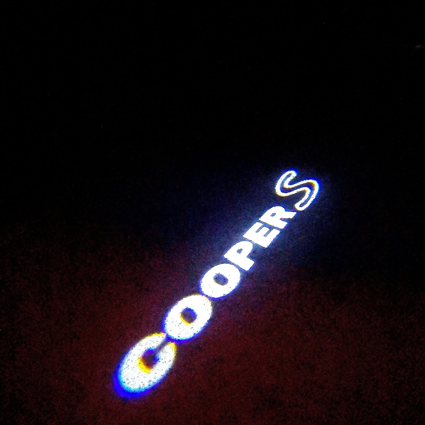 MINI COOPER S LOGO PROJECROTR LIGHTS Nr.68 (quantity 1 = 2 Logo Film / 2 door lights)