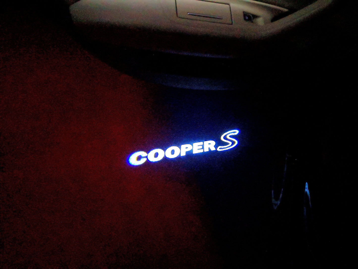 MINI COOPER S LOGO PROJECROTR LIGHTS Nr.68 (quantity 1 = 2 Logo Film / 2 door lights)